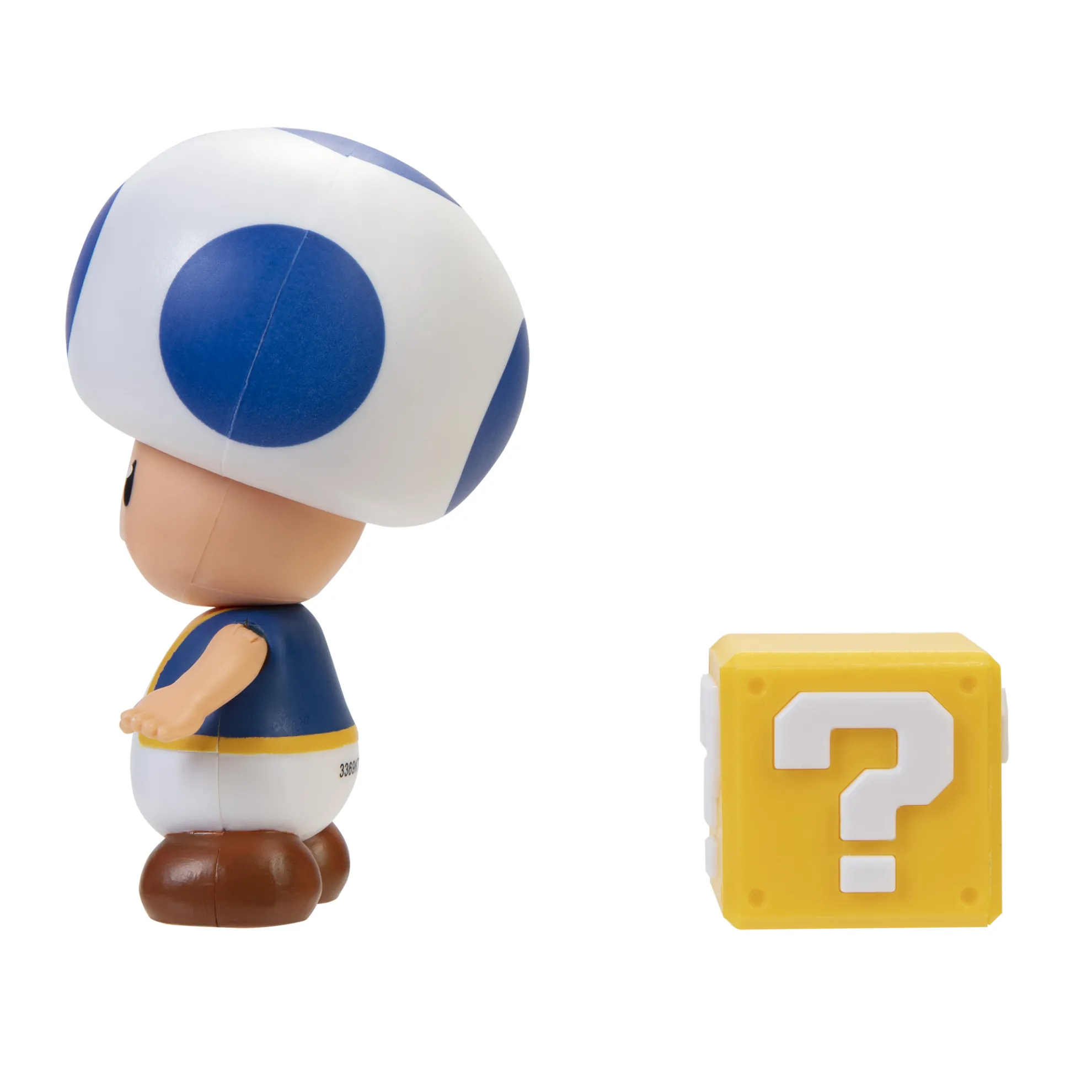 Blue Toad With Question Block 4-Inch Articulated Figure