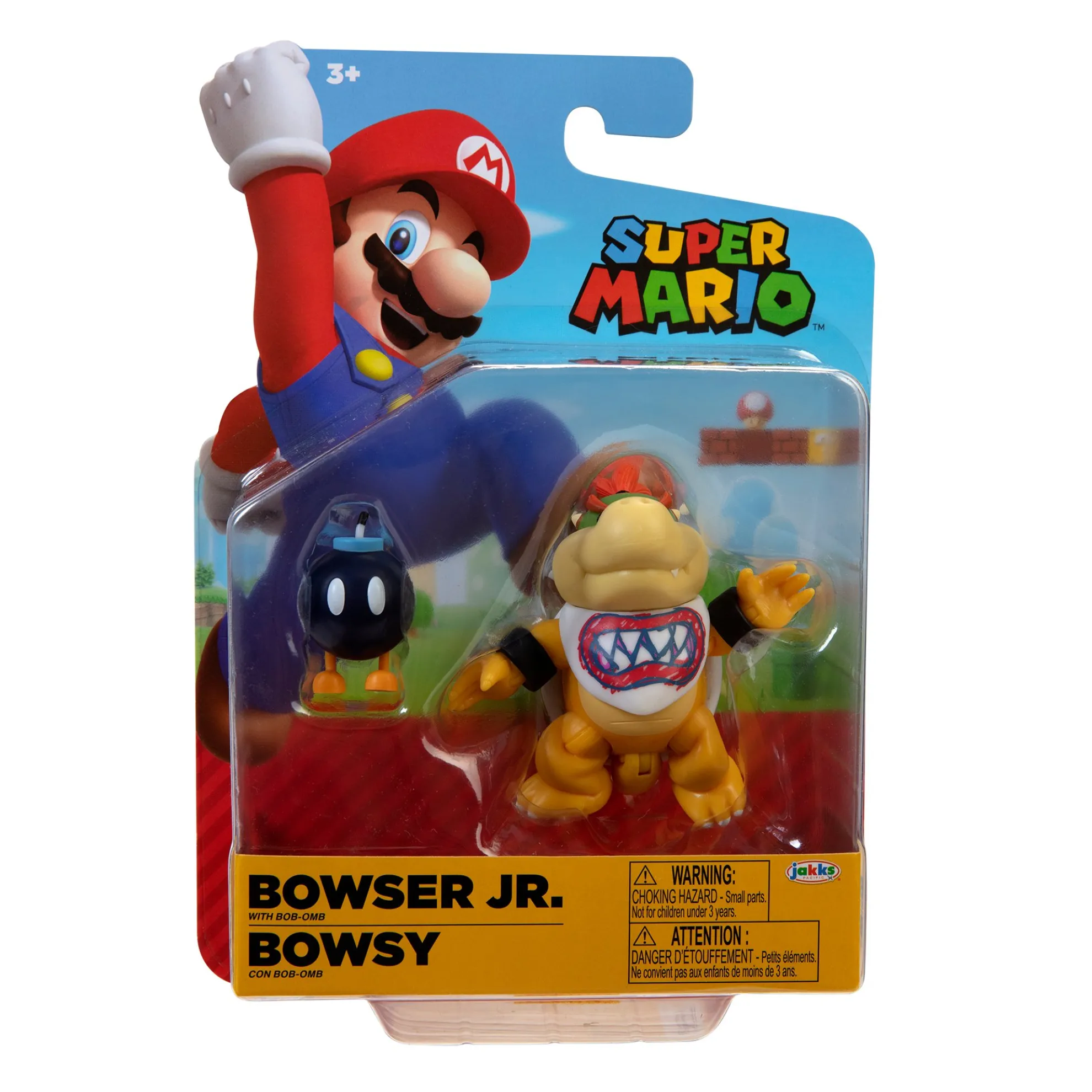 Bowser Jr With Bob-Omb 4-Inch Articulated Figure