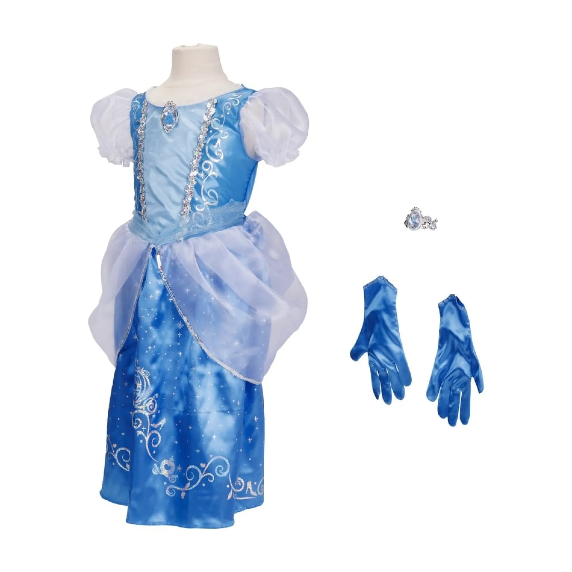 Cinderella Majestic Dress With Bracelet & Gloves