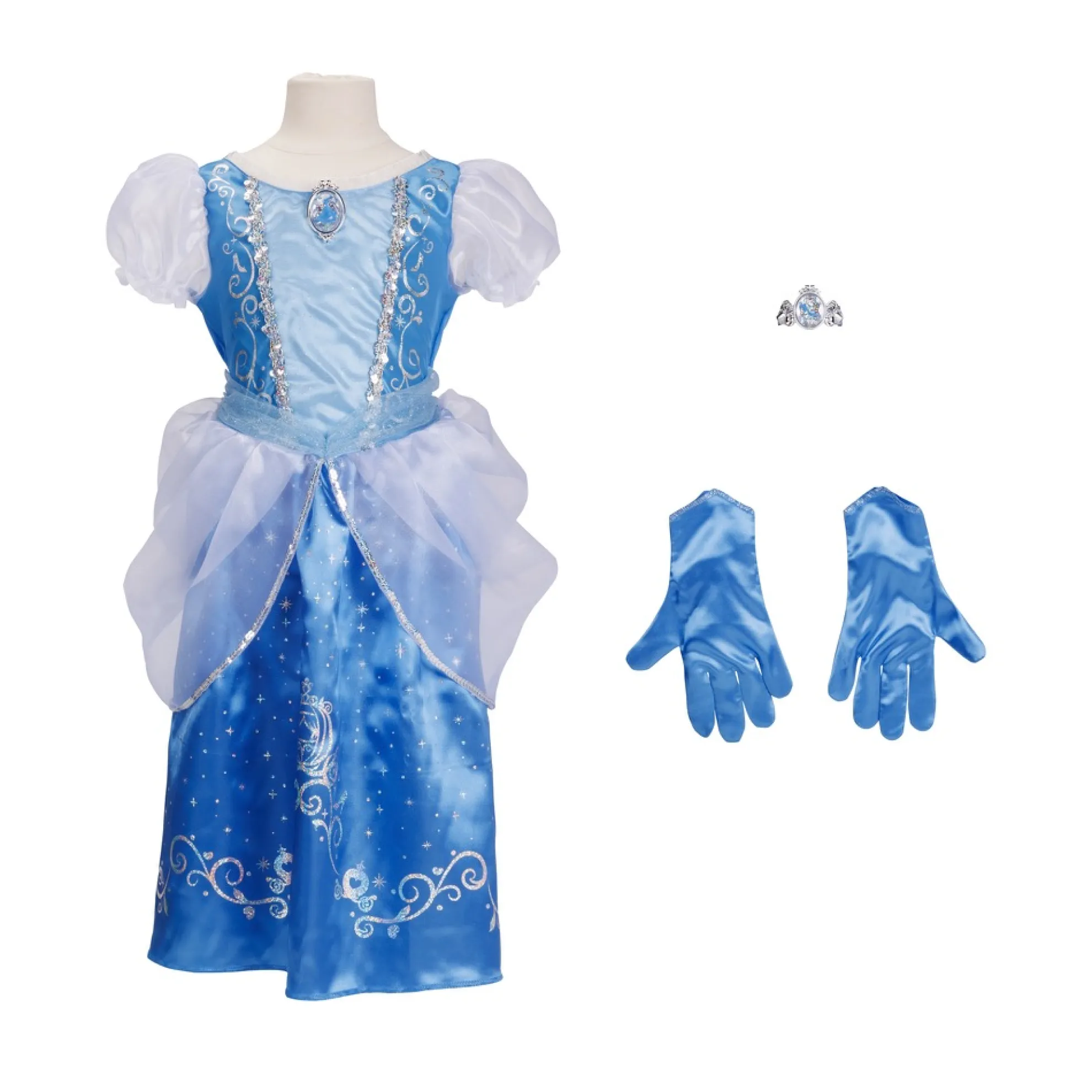 Cinderella Majestic Dress With Bracelet & Gloves