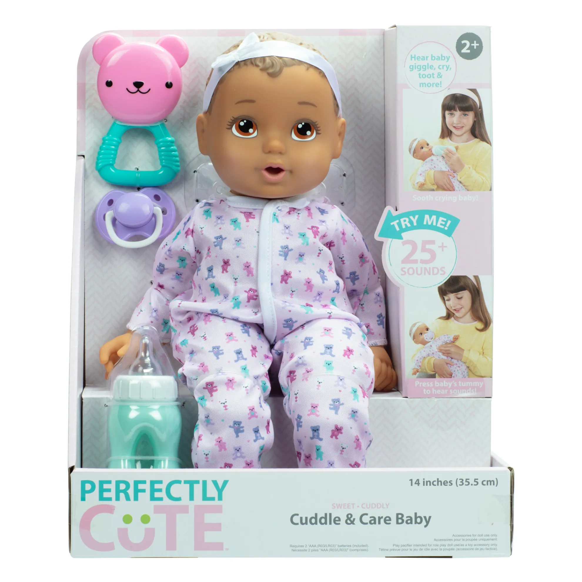 Cuddle & Care Girl Doll Brunette With Brown Eyes