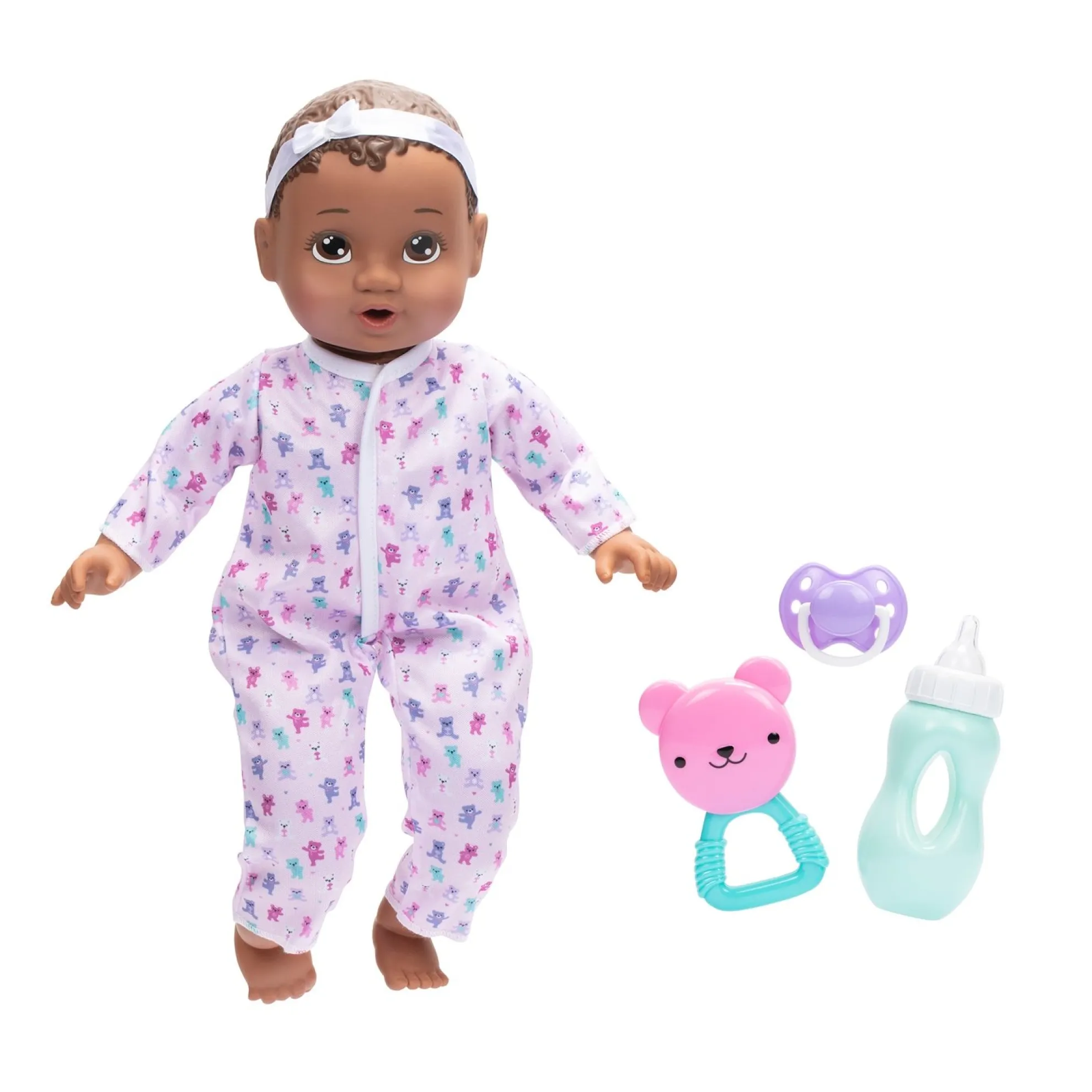 Cuddle & Care Girl Doll Dark Brunette With Brown Eyes