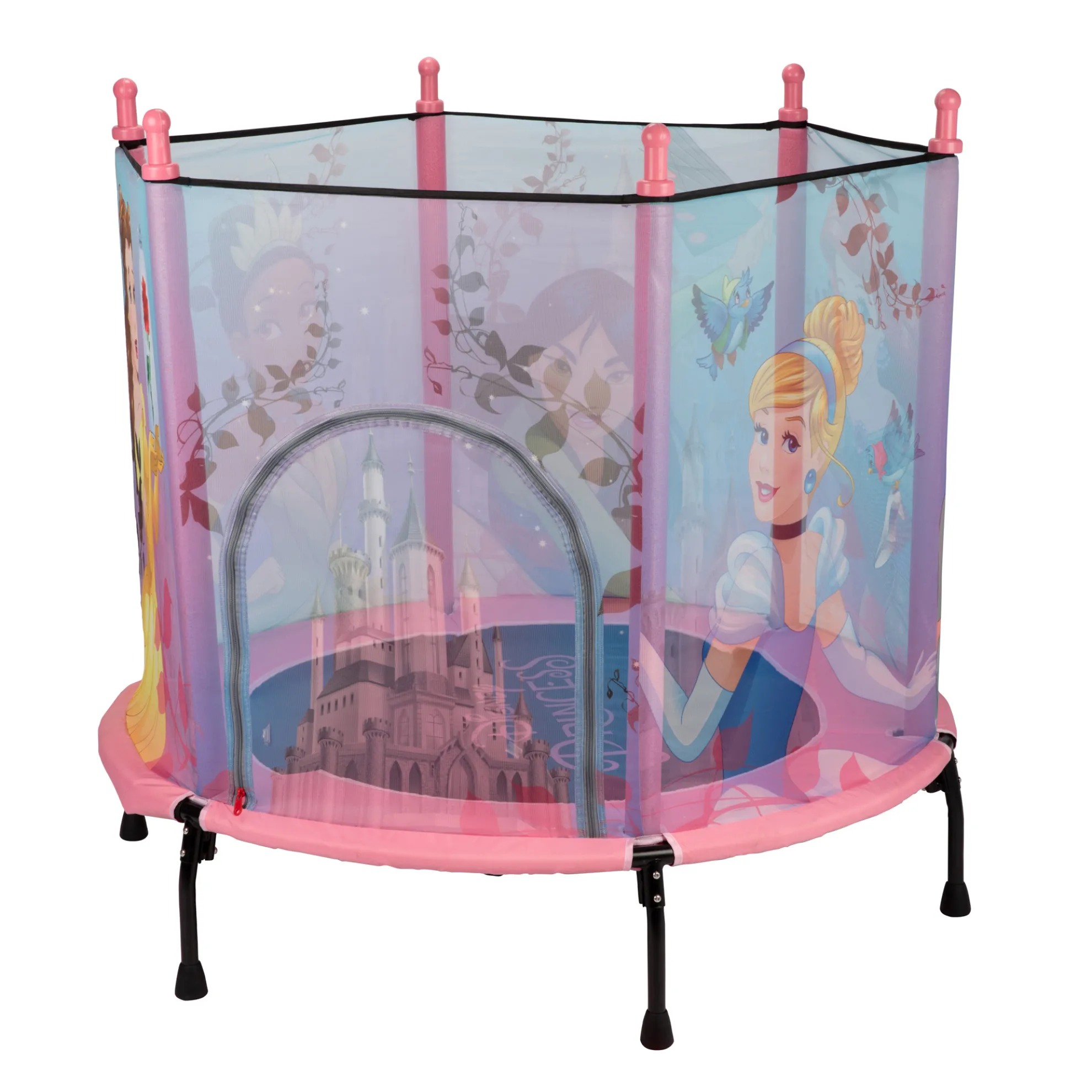 Disney Princess Castle 4Ft Trampoline Hideout