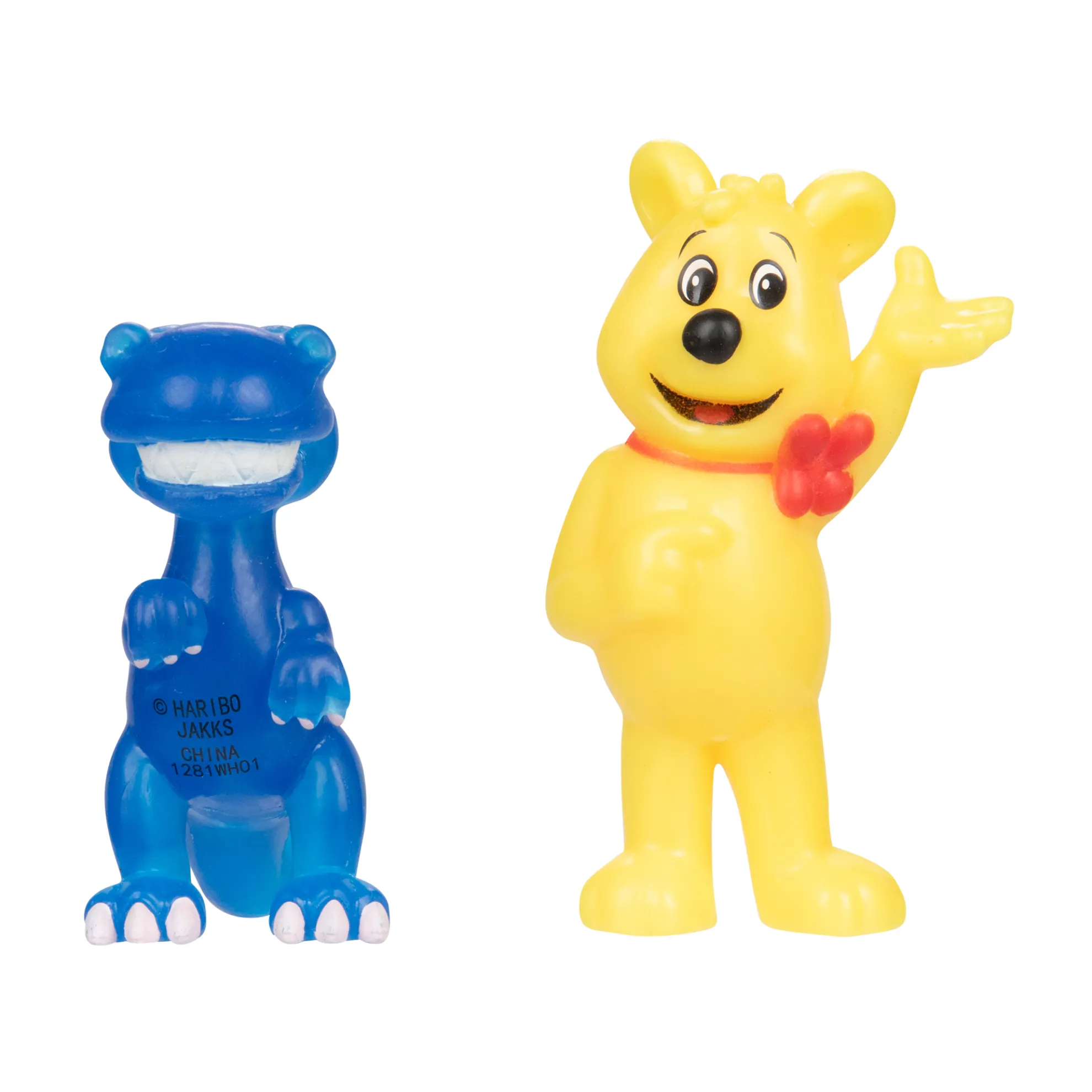 Goldbear Arm Raised/Pointing & Blue Dinosaur Figure 2 Packs
