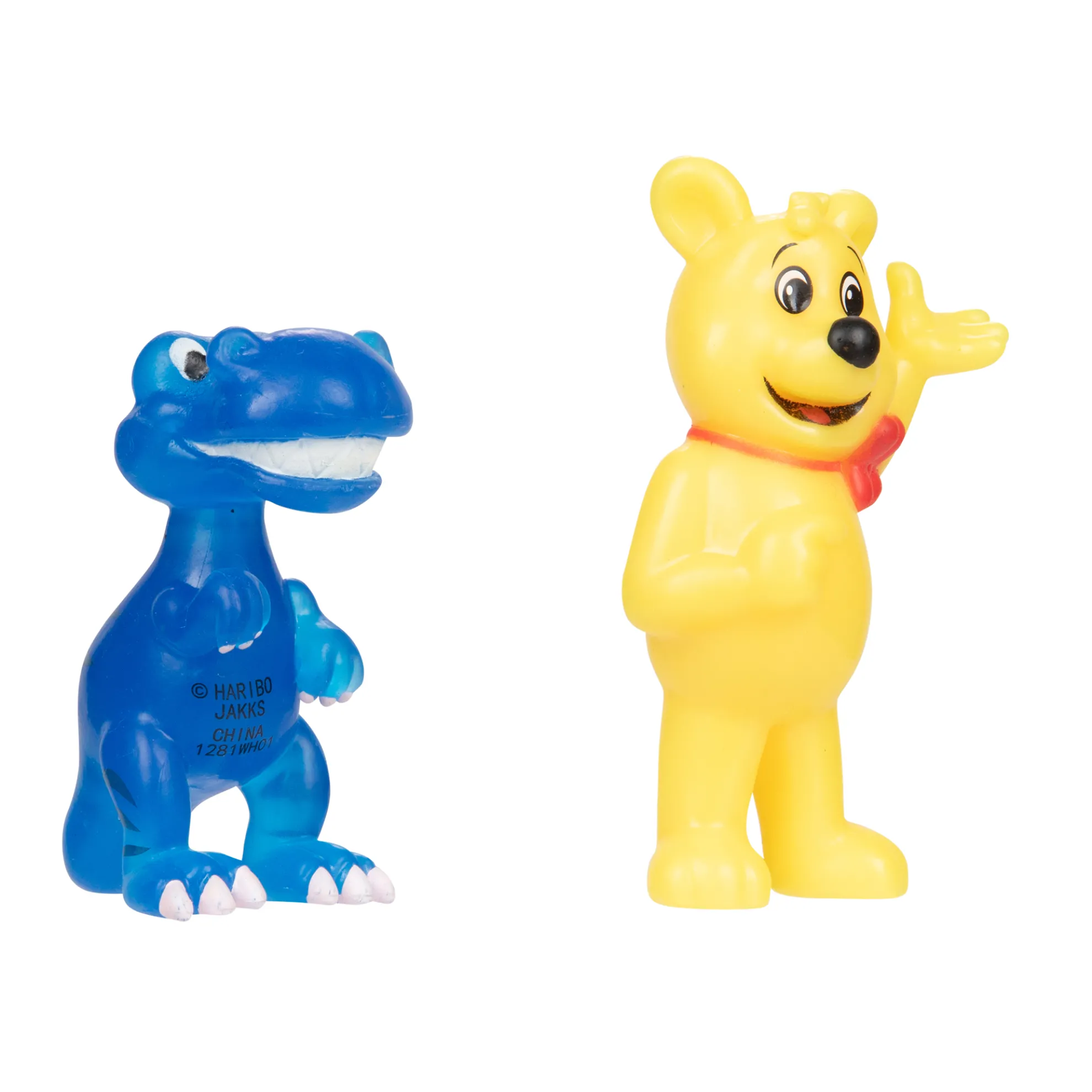 Goldbear Arm Raised/Pointing & Blue Dinosaur Figure 2 Packs