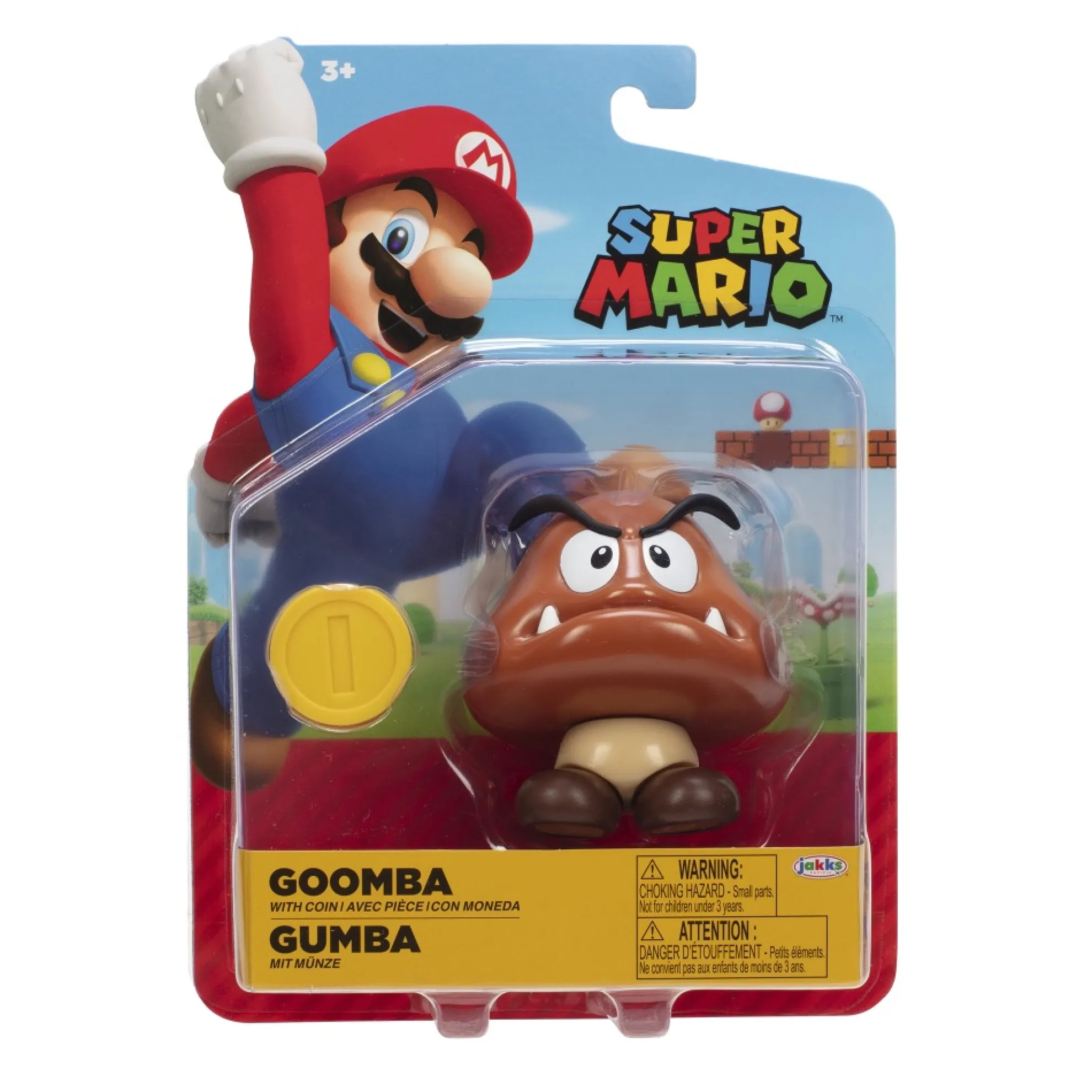 Goomba 4-Inch Articulated Figure With Coin