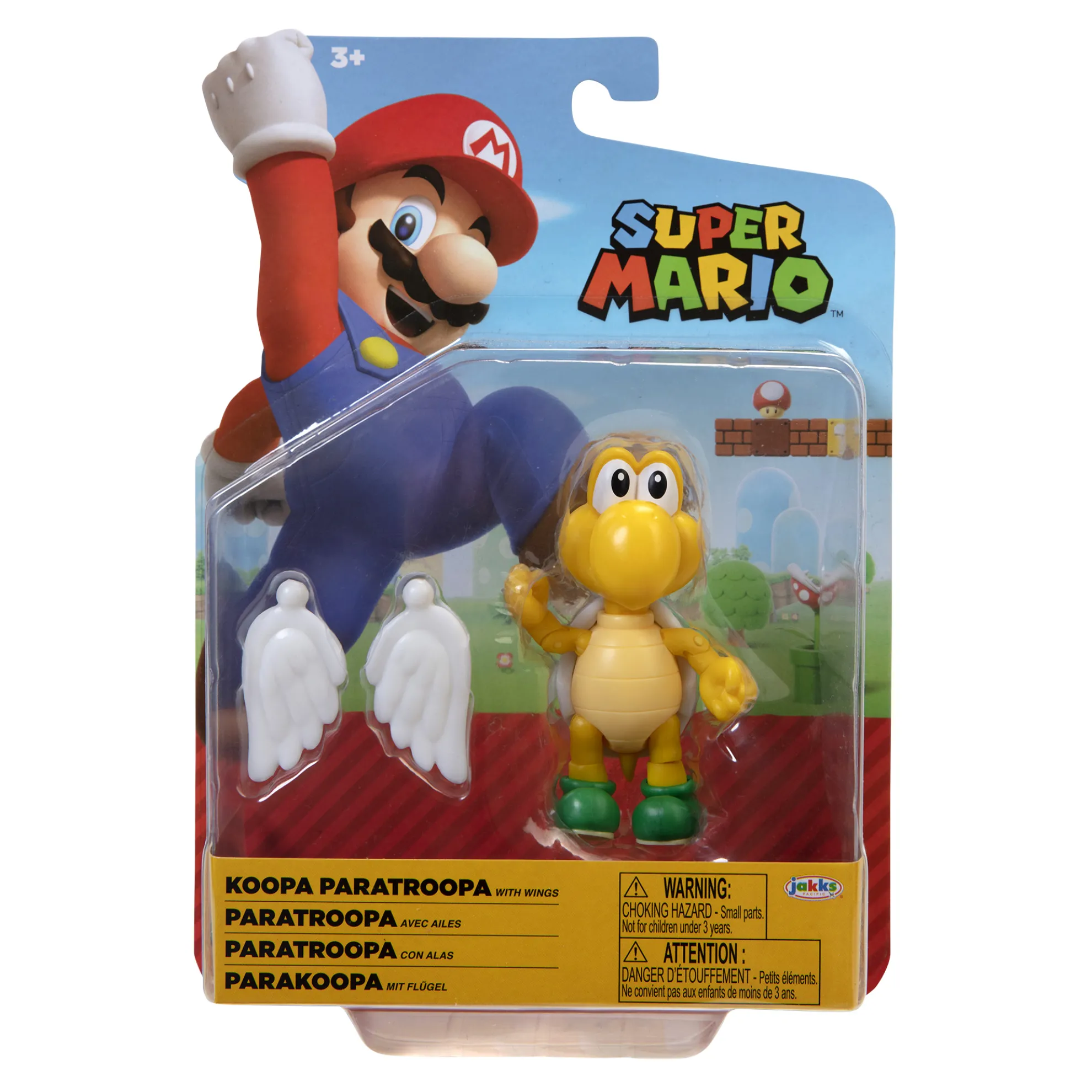 Green Para Koopa Troopa With Wings 4-Inch Articulated Figure