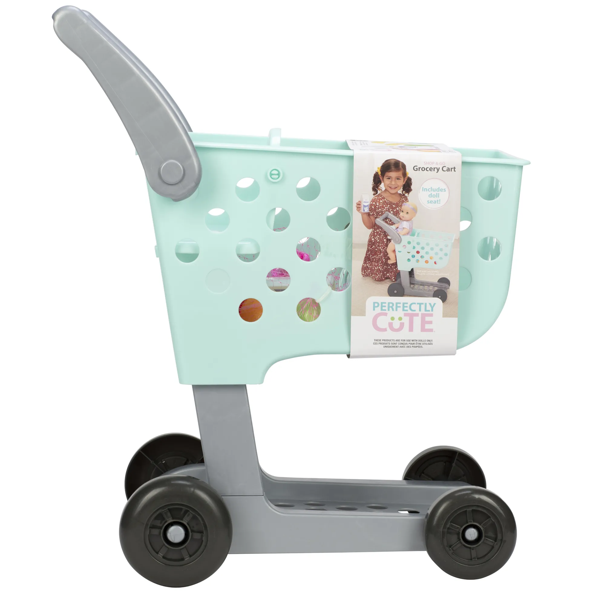 Home Shop & Go Grocery Cart (Mint)