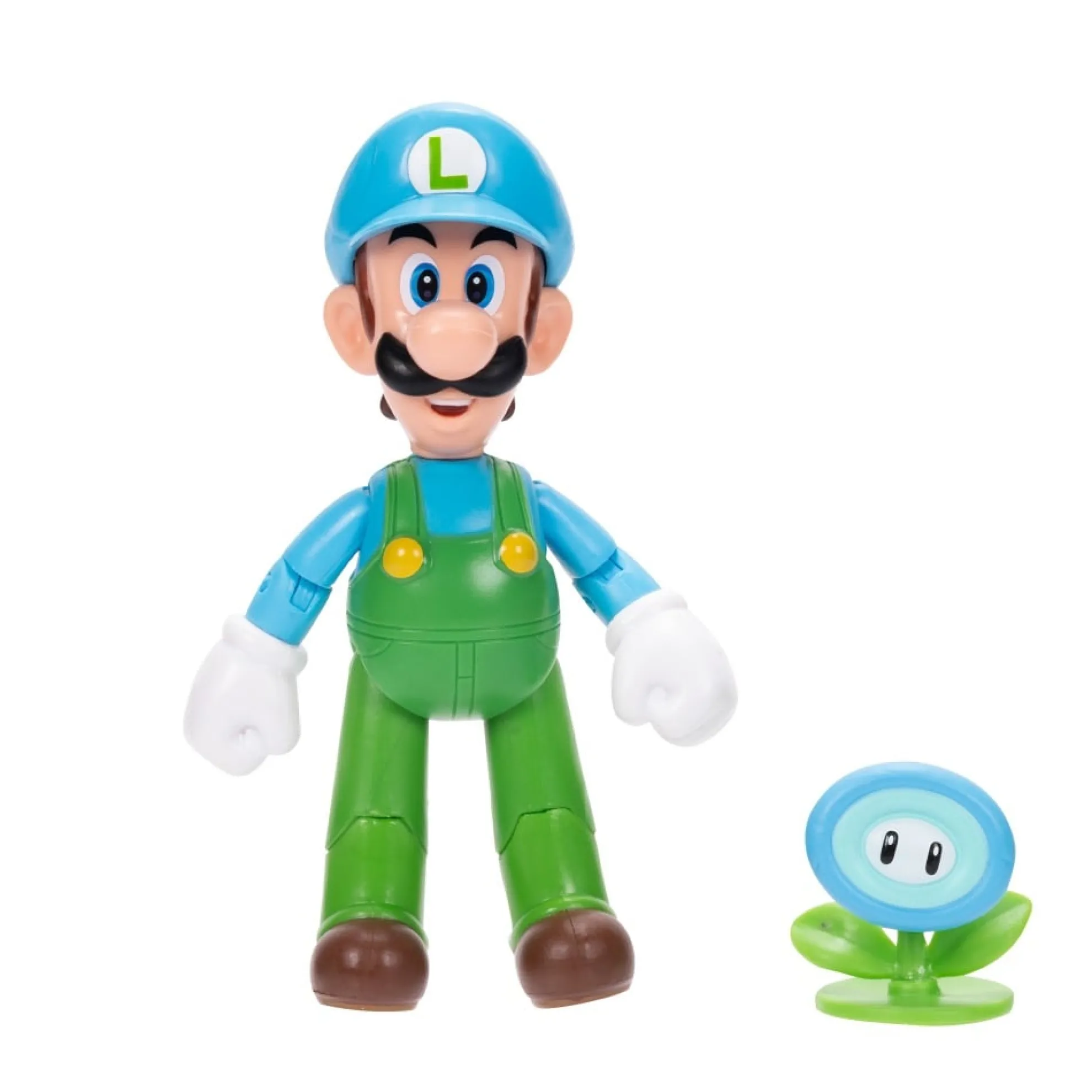 Ice Luigi 4-Inch Articulated Figure With Ice Flower
