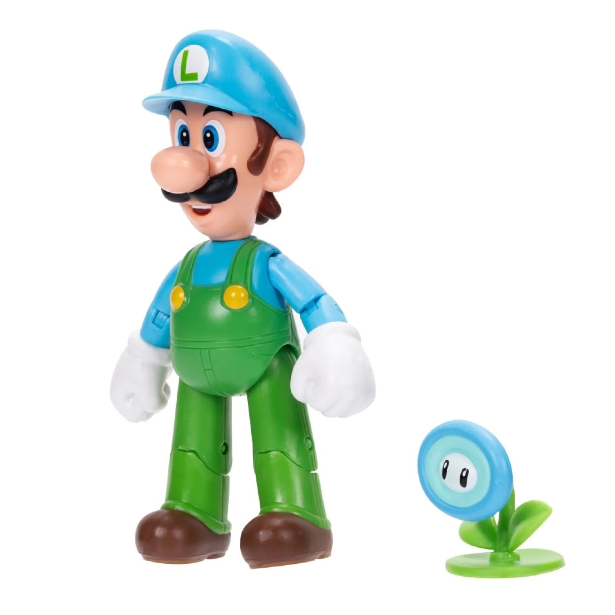 Ice Luigi 4-Inch Articulated Figure With Ice Flower