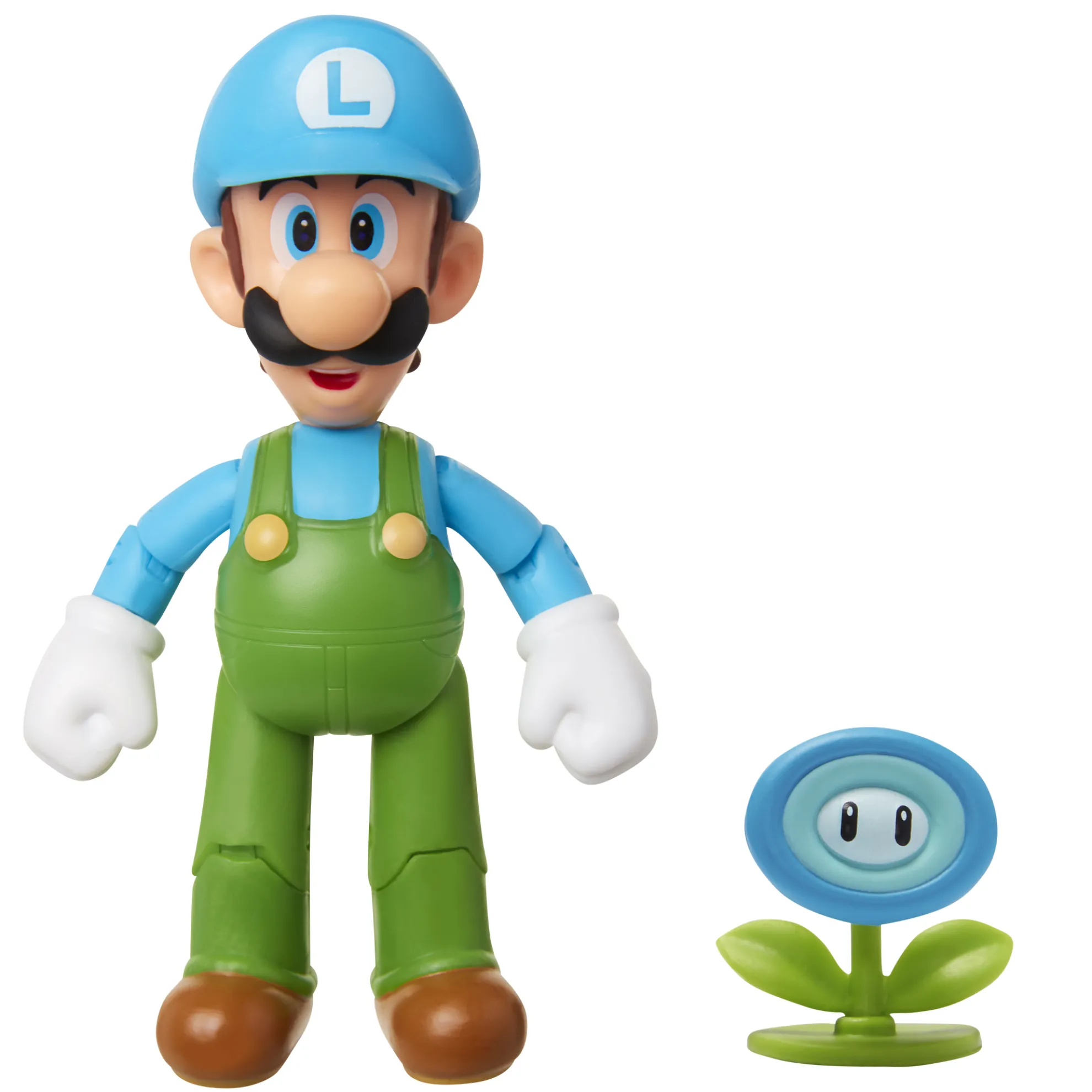 Ice Luigi With Ice Flower 4-Inch Articulated Figure