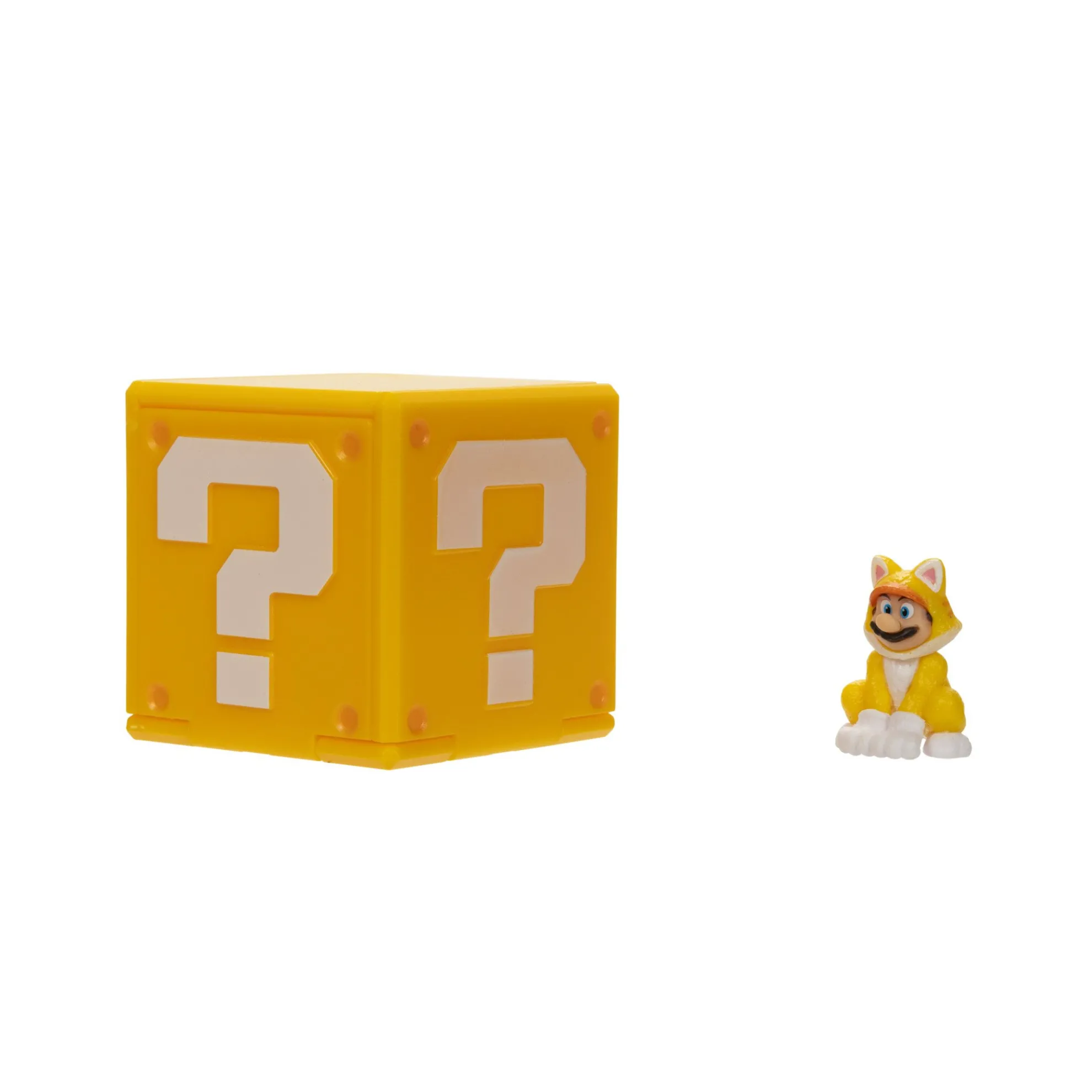 1.25-Inch Cat Mario Mini Figure With Question Block