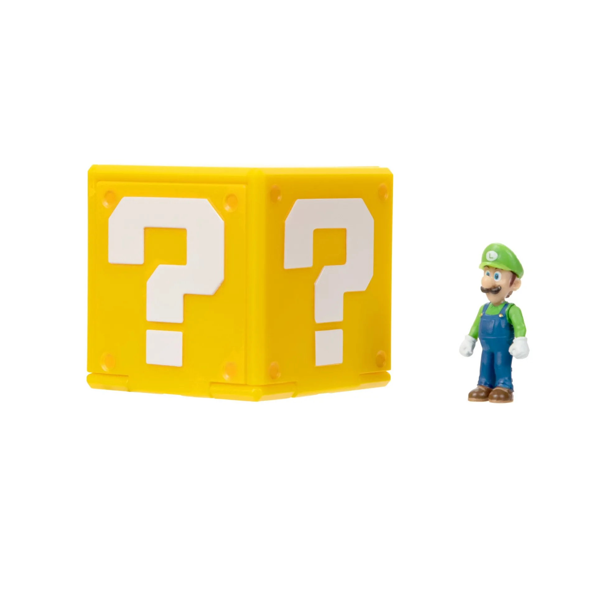 1.25-Inch Luigi Mini Figure With Question Block