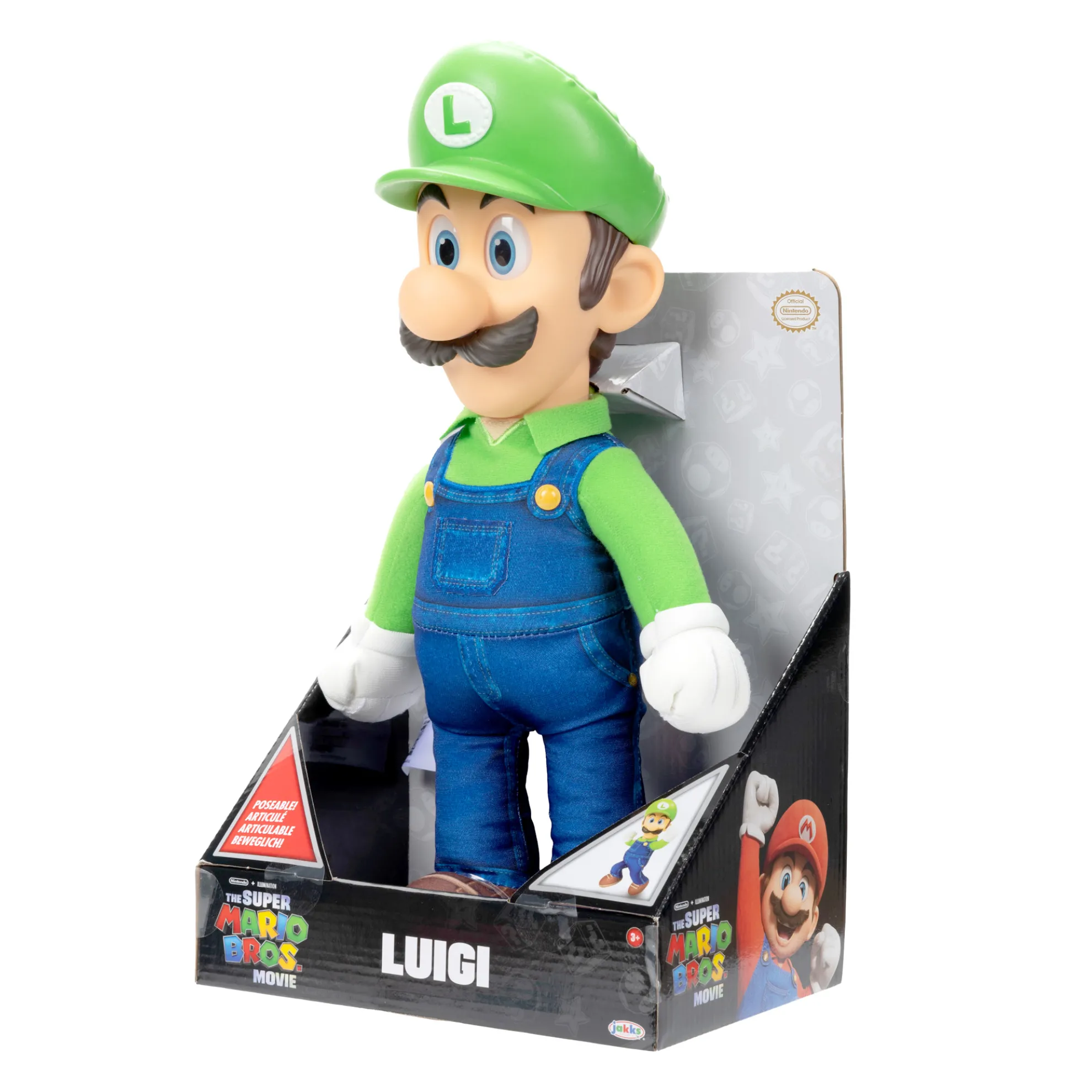 15-Inch Luigi Posable Plush