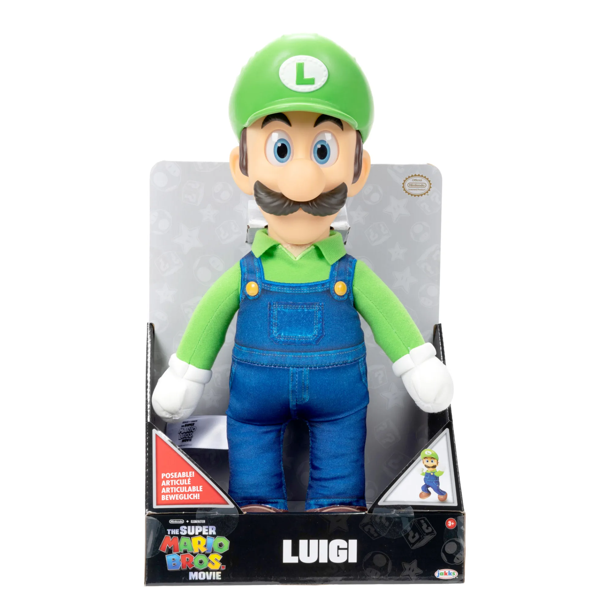 15-Inch Luigi Posable Plush