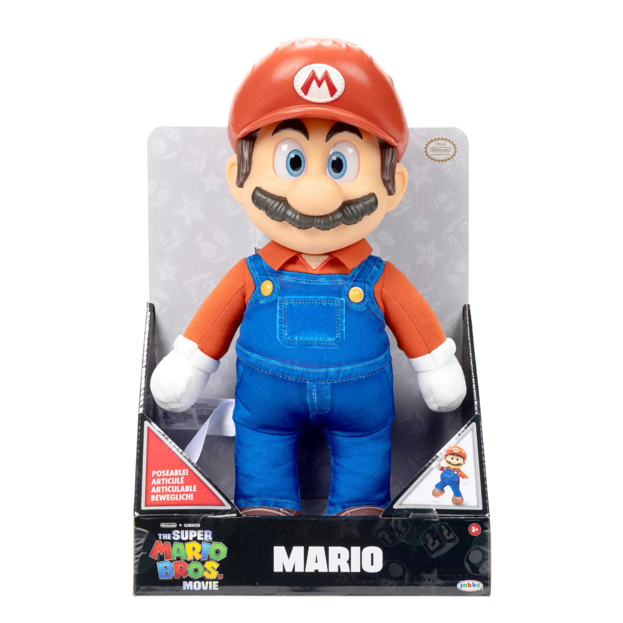14-Inch Mario Posable Plush