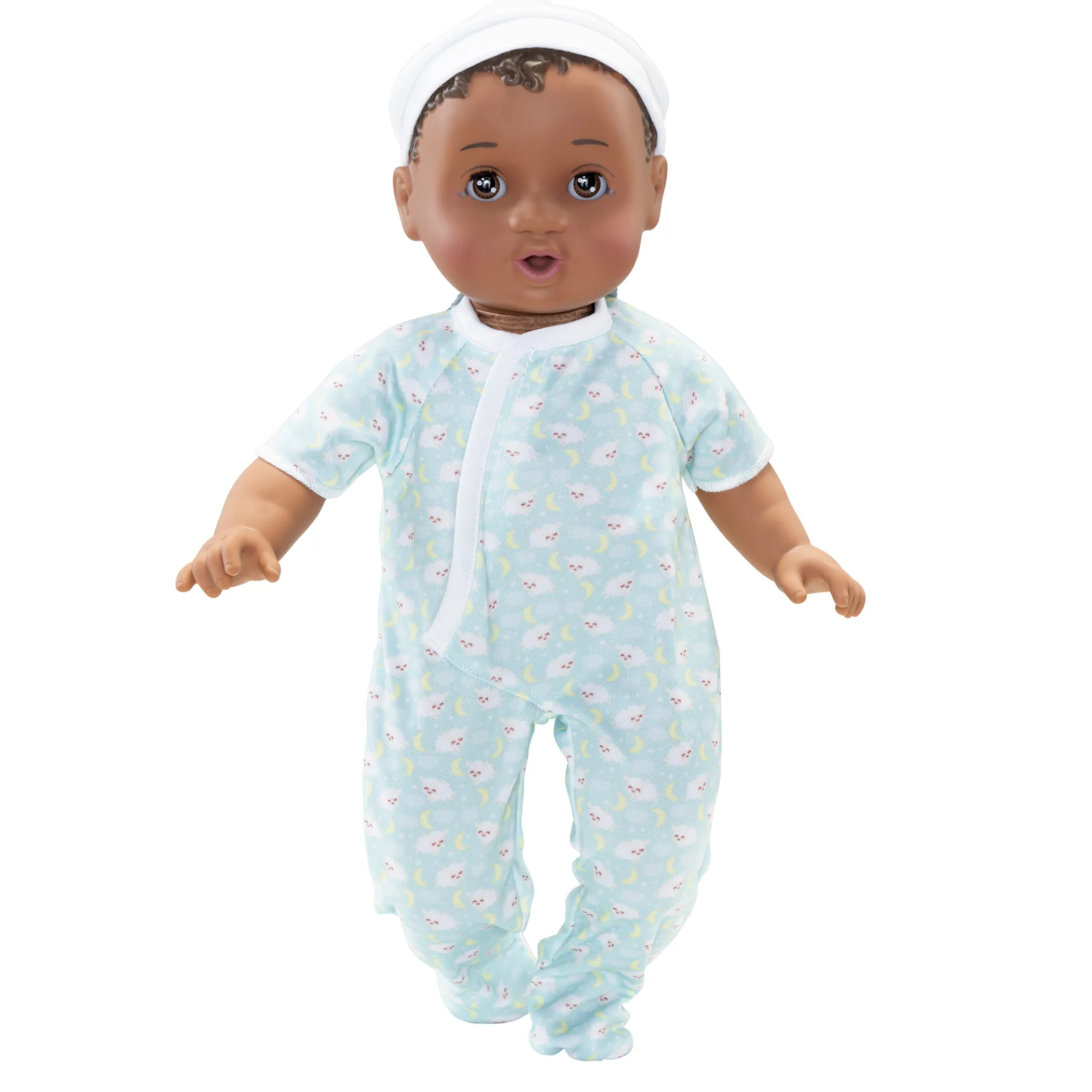 14-Inch My Sleepy Baby Dark Brunette With Brown Eyes