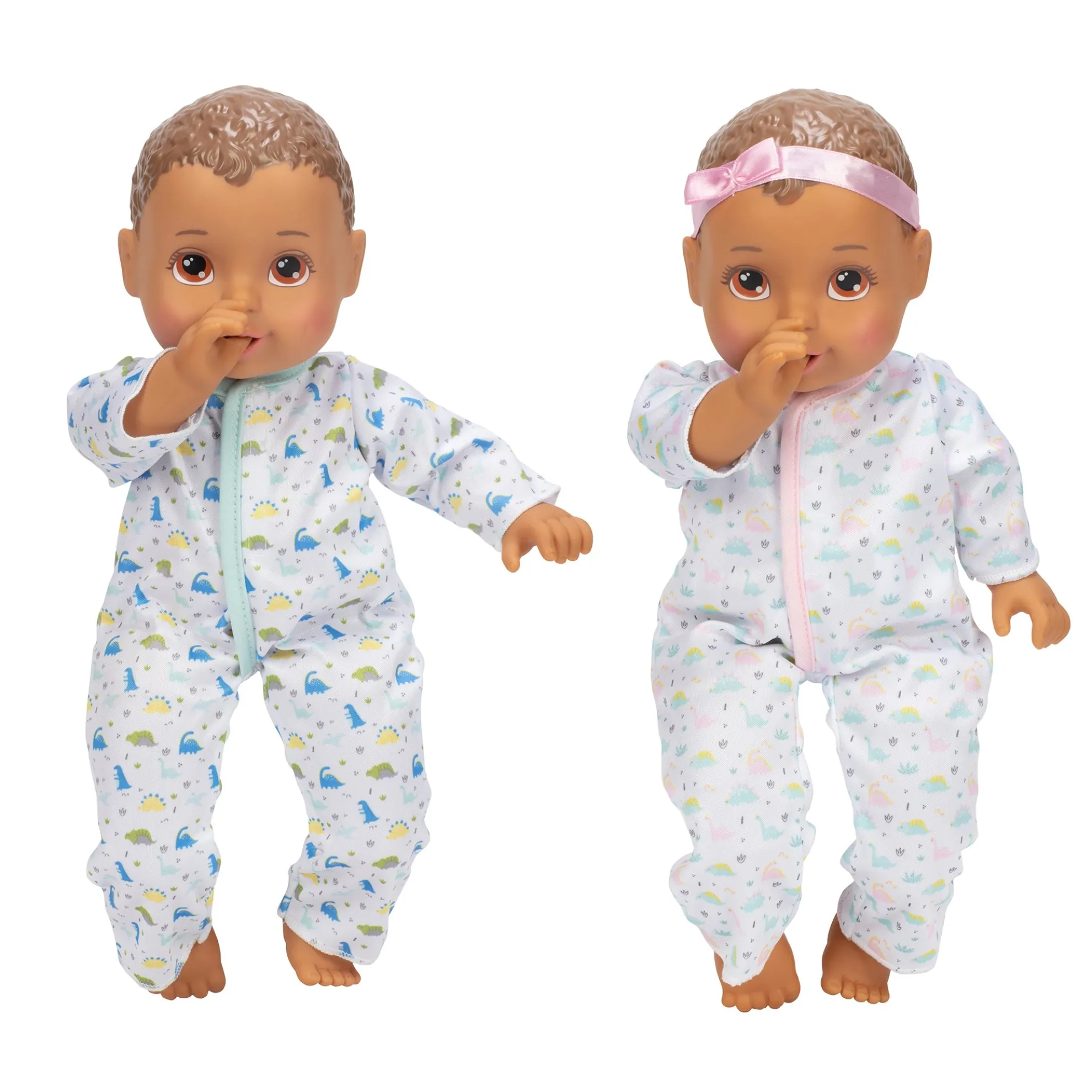 14-Inch My Sweet Baby Twins Twin B/G Dolls Brunette With Brown Eyes