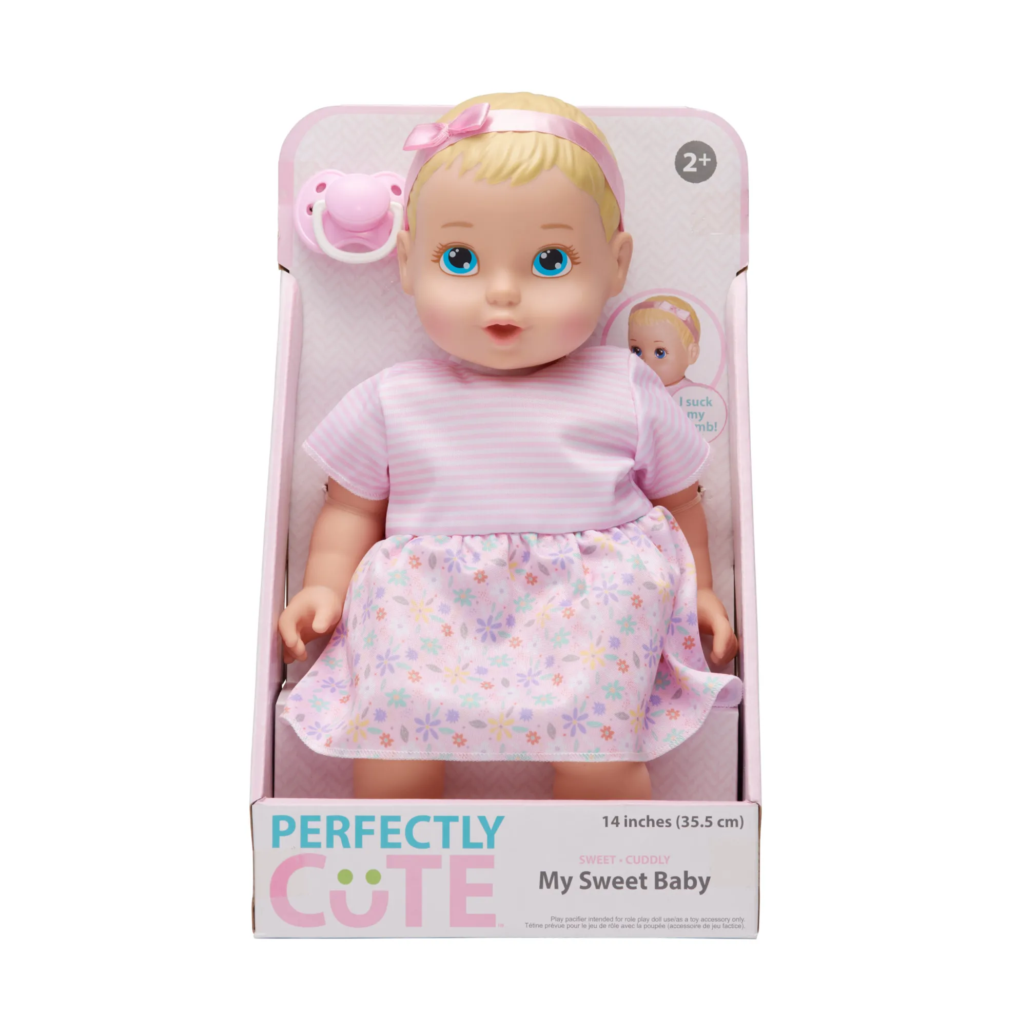 14-Inch My Sweet Baby Girl Doll Blonde Hair With Blue Eyes