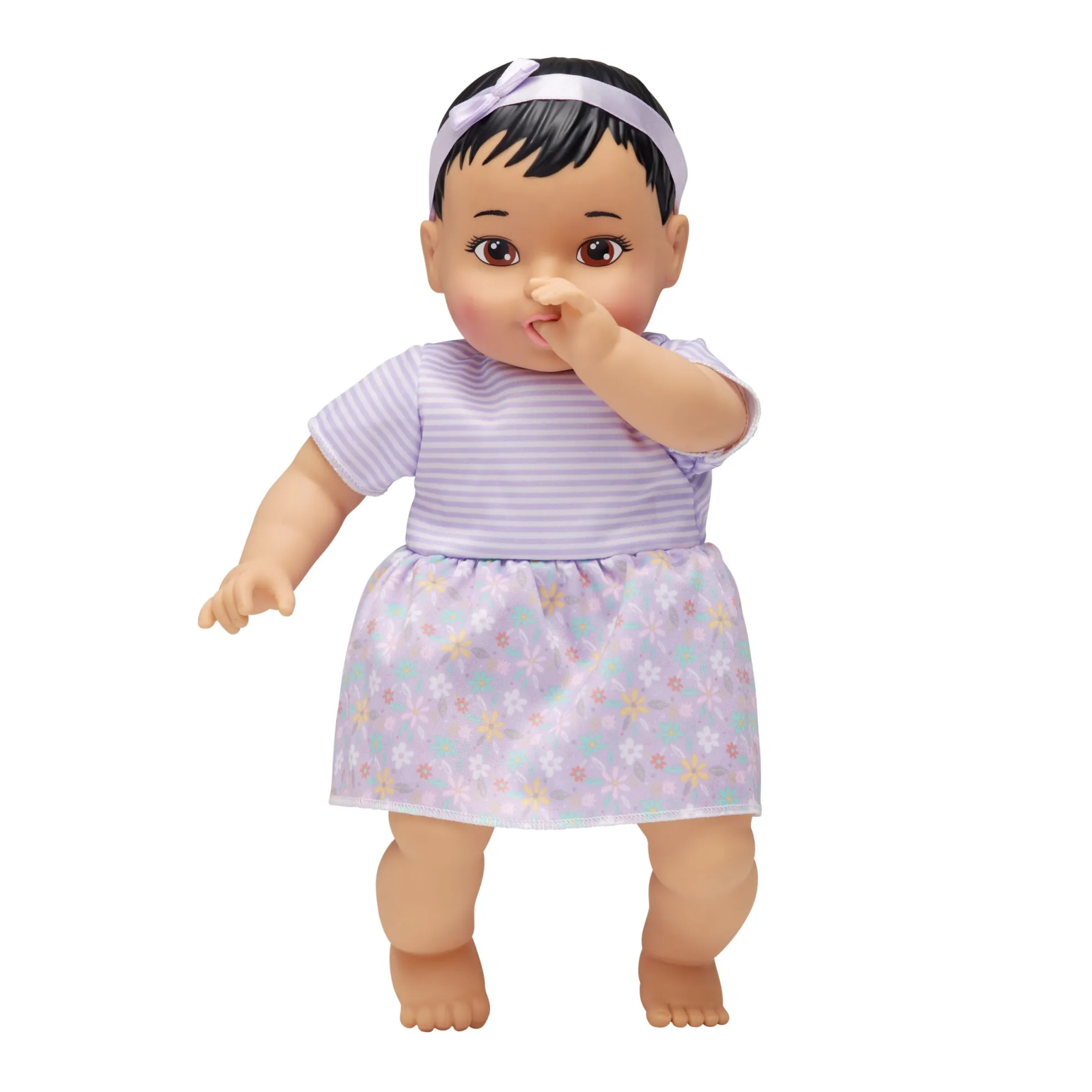 14-Inch My Sweet Baby Girl Doll Black Hair With Brown Eyes