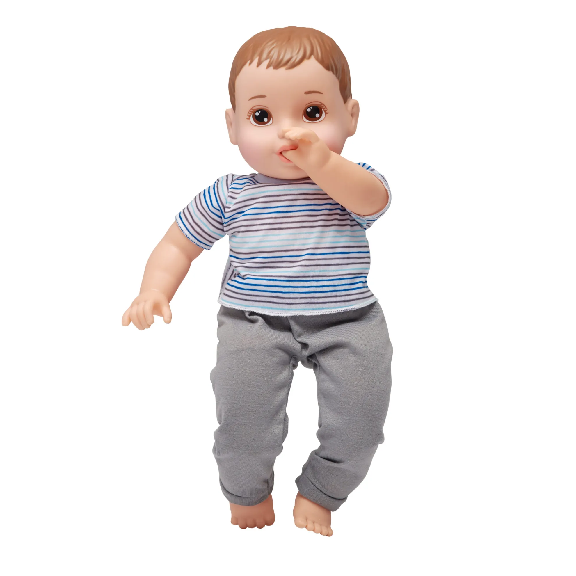 14-Inch My Sweet Baby Boy Doll Brunette Hair With Brown Eyes