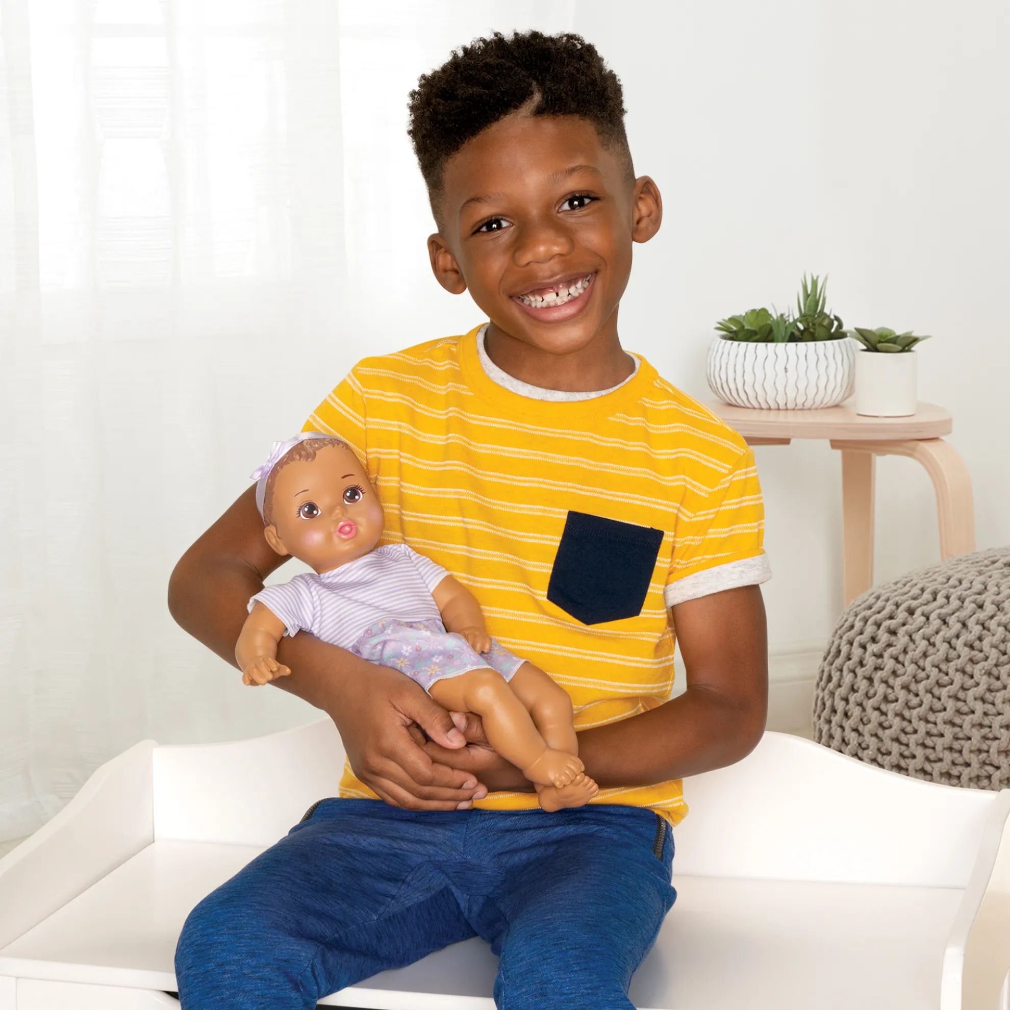 14-Inch My Sweet Baby Girl Doll Brunette Hair With Brown Eyes