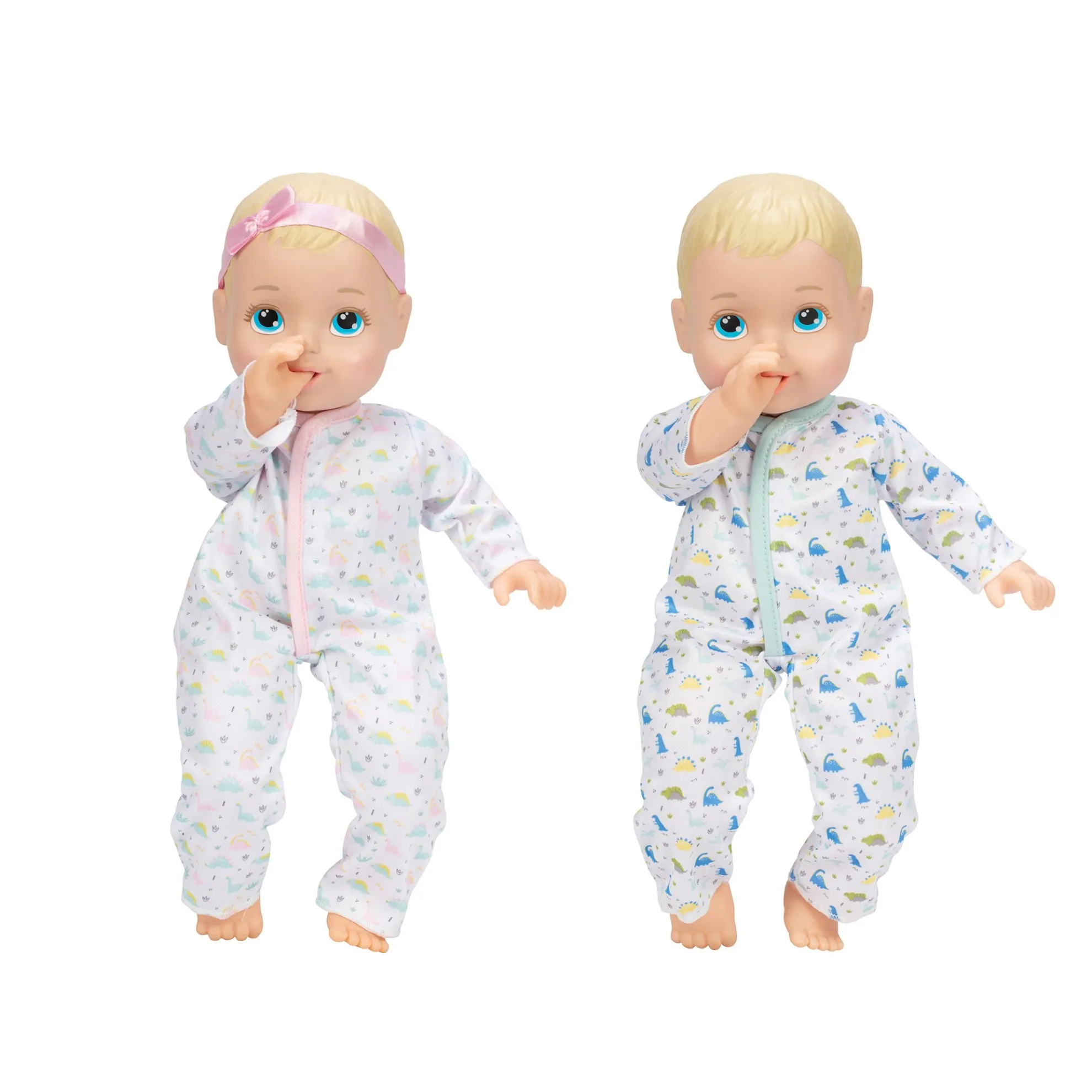 14-Inch My Sweet Baby Twins Twin B/G Dolls Blonde With Blue Eyes