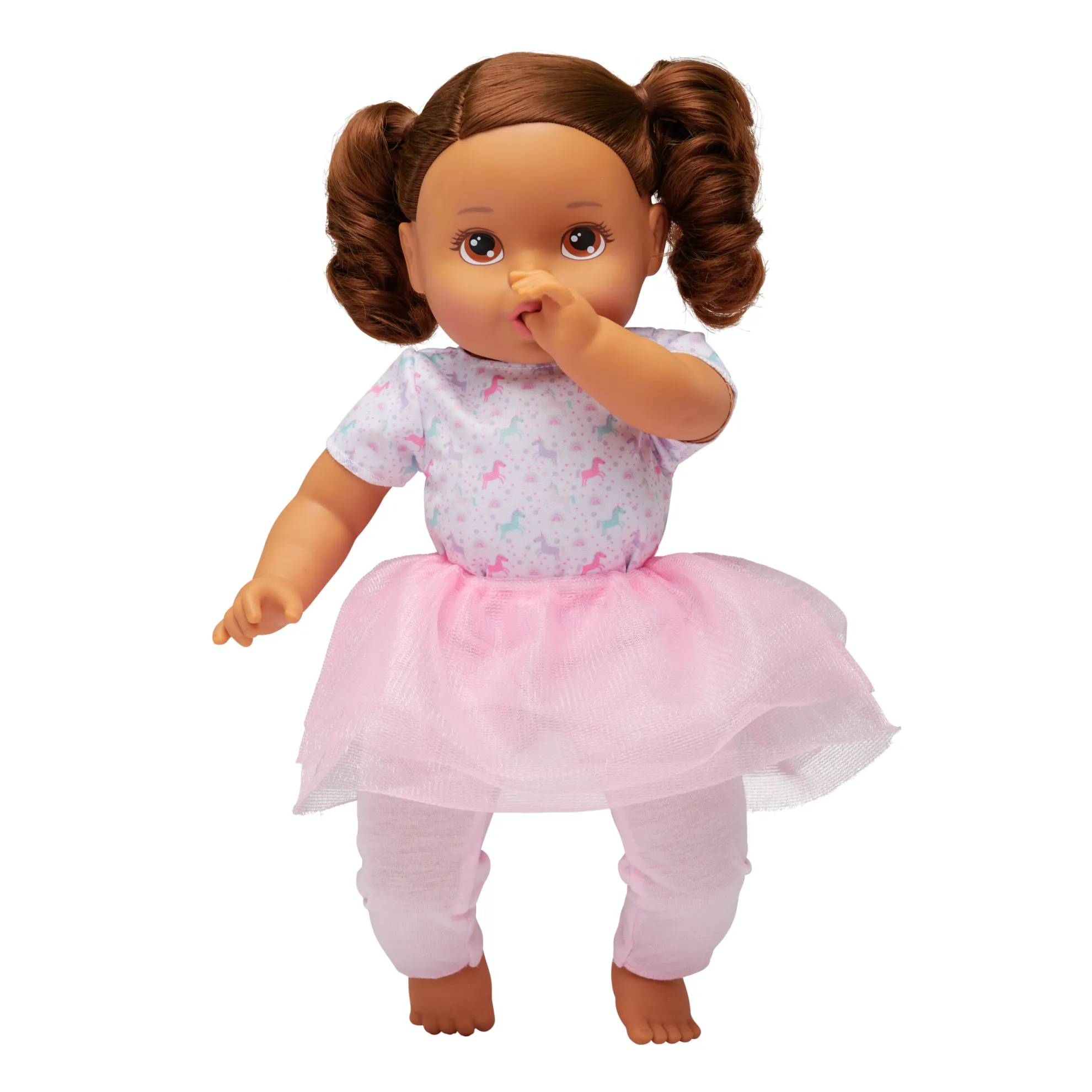 14-Inch My Sweet Toddler Girl Doll Brunette Brown Eyes
