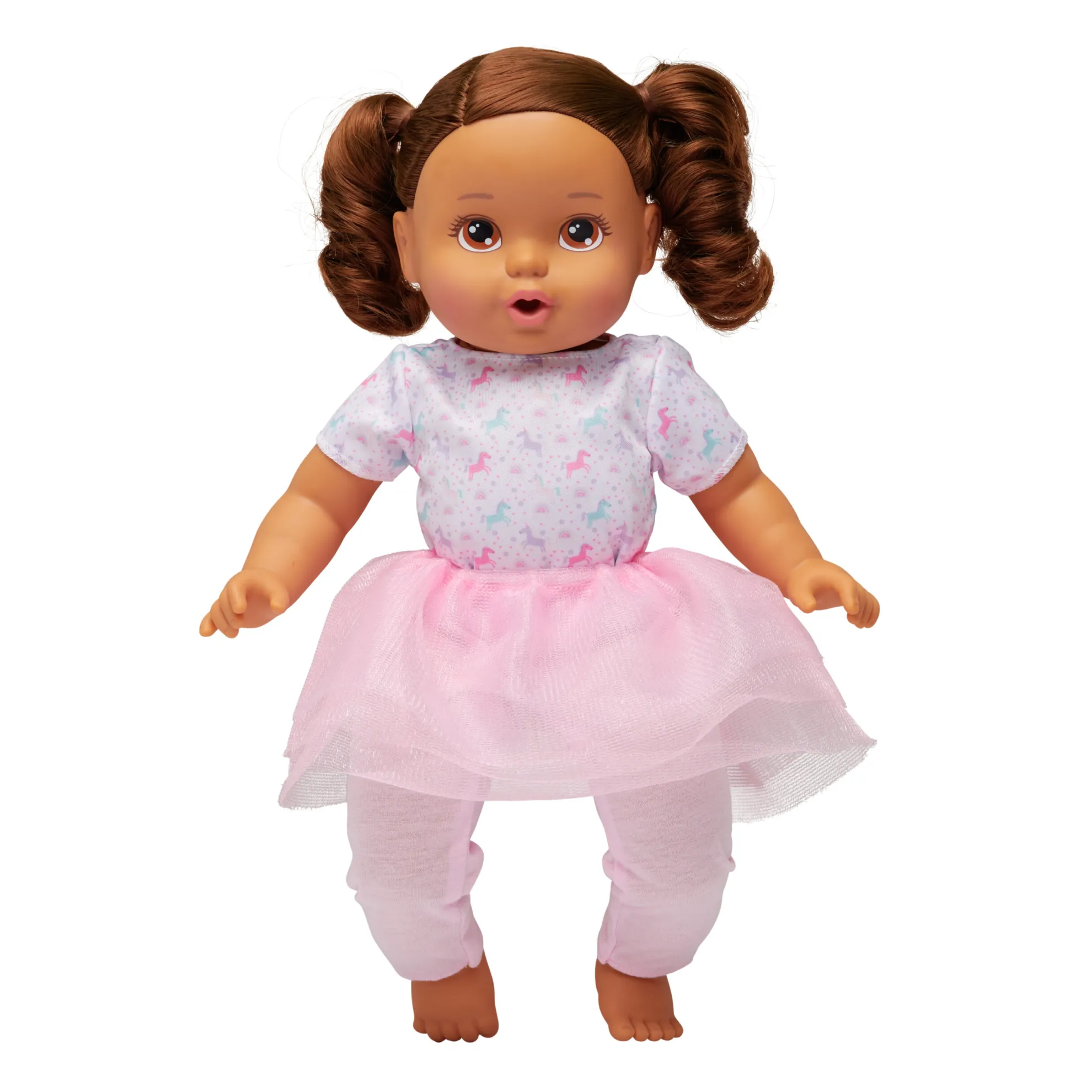14-Inch My Sweet Toddler Girl Doll Brunette Brown Eyes
