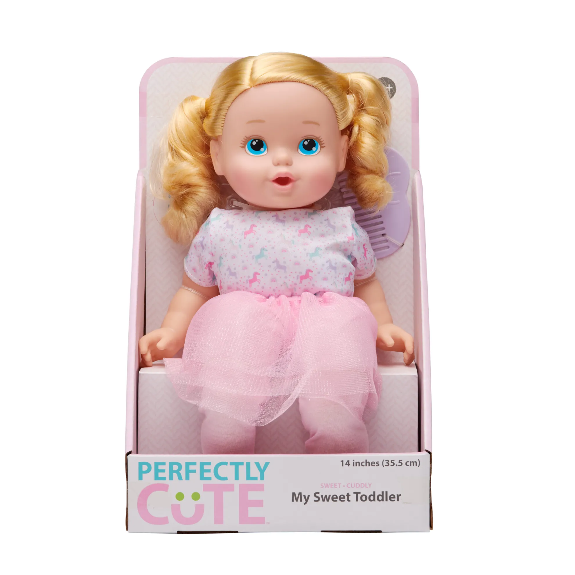 14-Inch My Sweet Toddler Girl Doll Blonde Blue Eyes