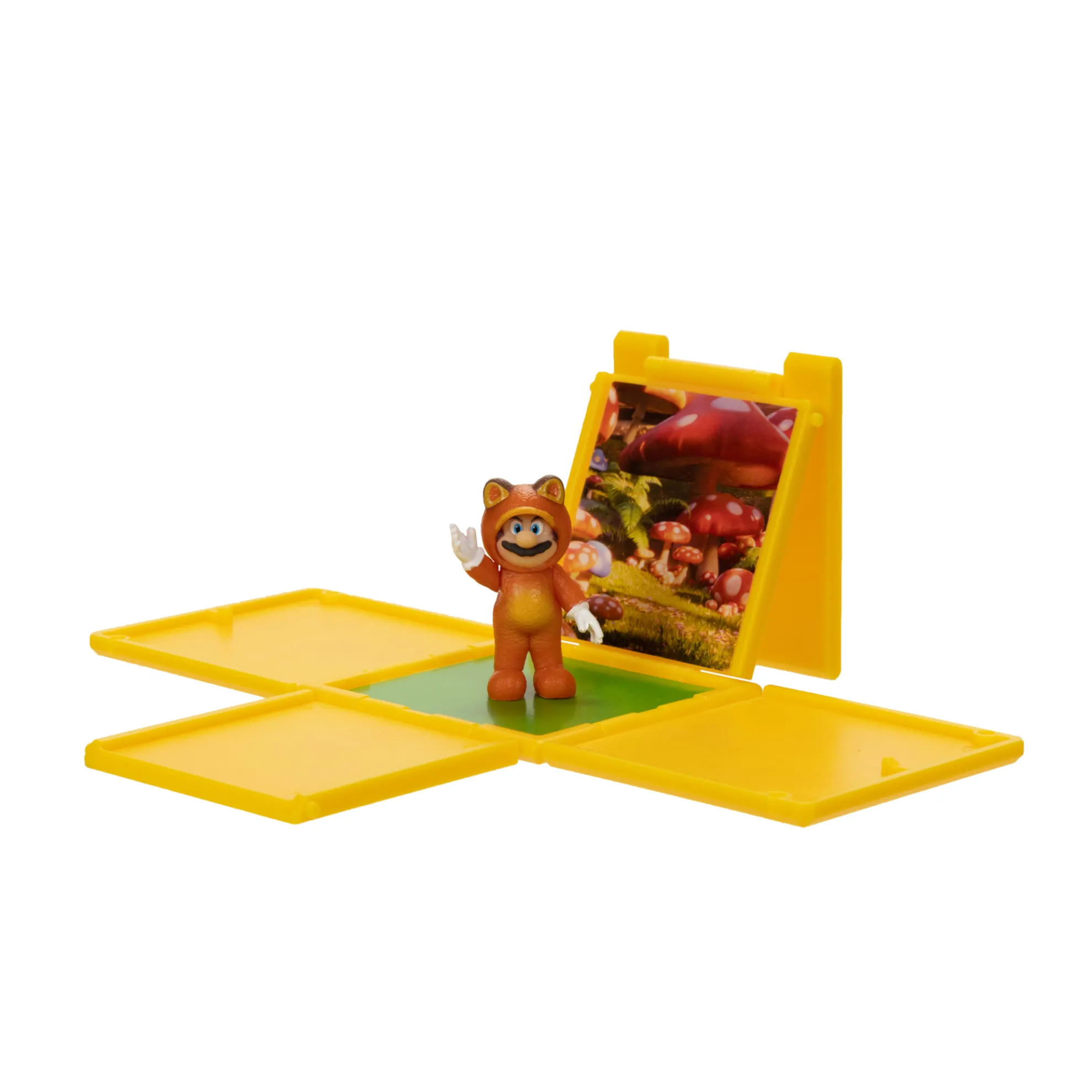 1.25-Inch Tanooki Mario Mini Figure With Question Block