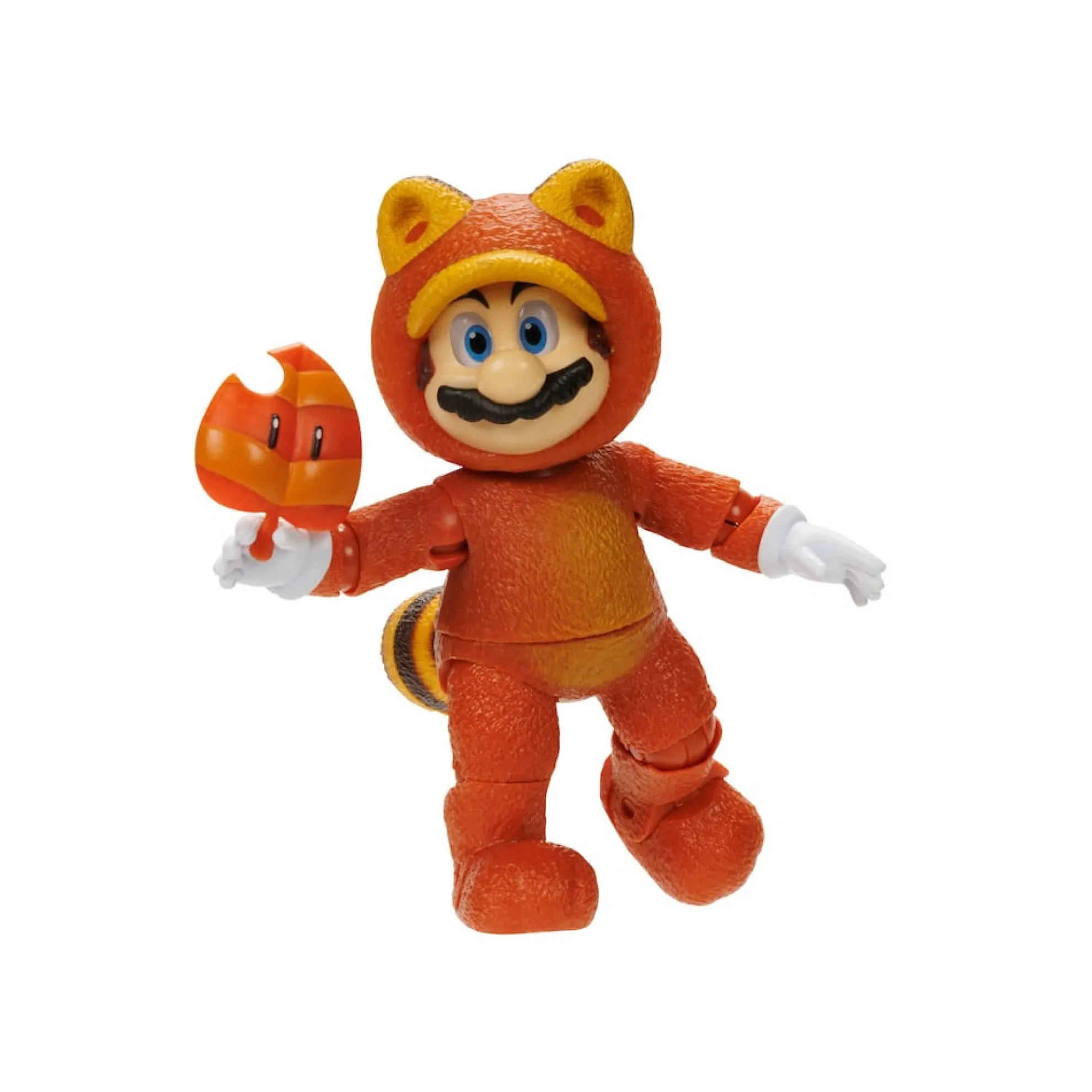 5-Inch Tanooki Mario Figure With Super Leaf Accessory