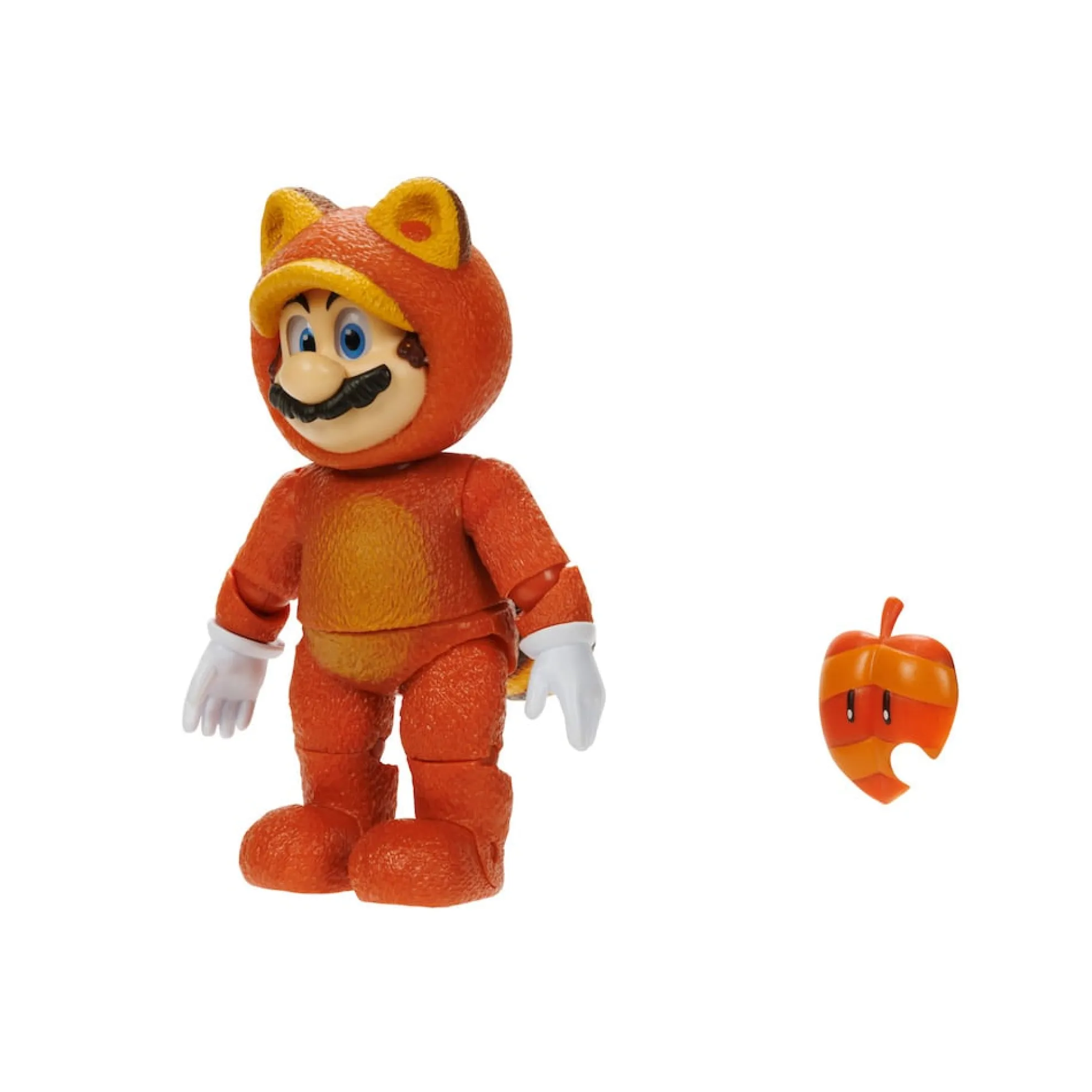 5-Inch Tanooki Mario Figure With Super Leaf Accessory