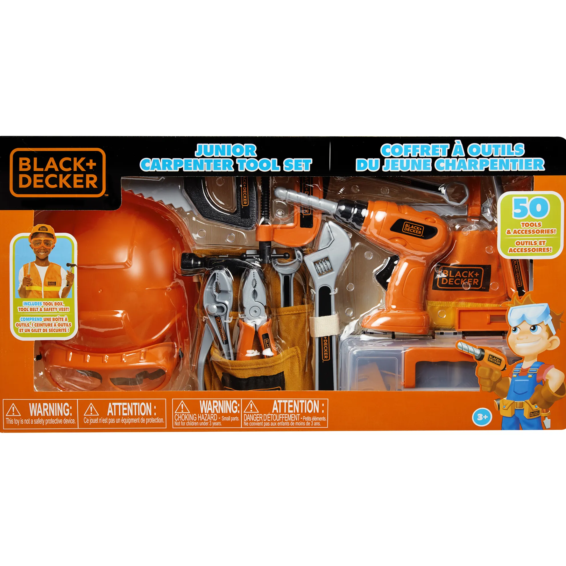 Junior Carpenter Tool Set With 50 Tools