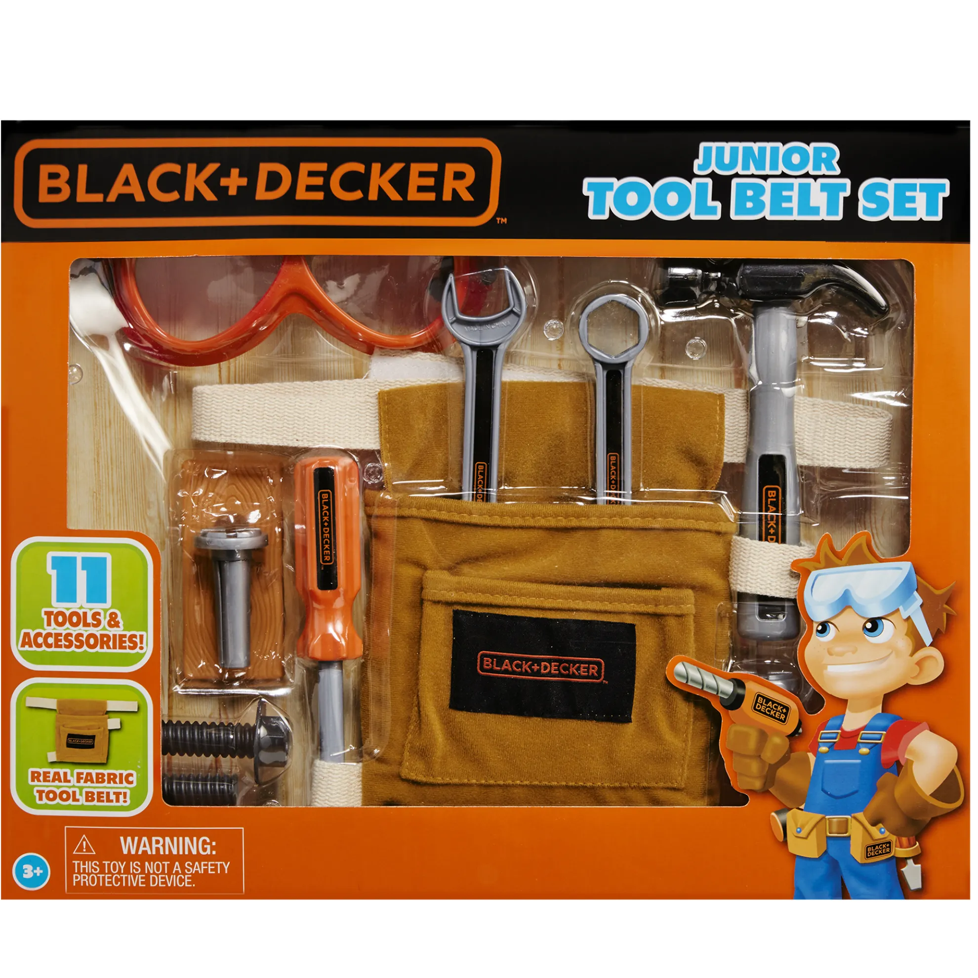 Junior Tool Belt Set With 11 Tools And Accessories