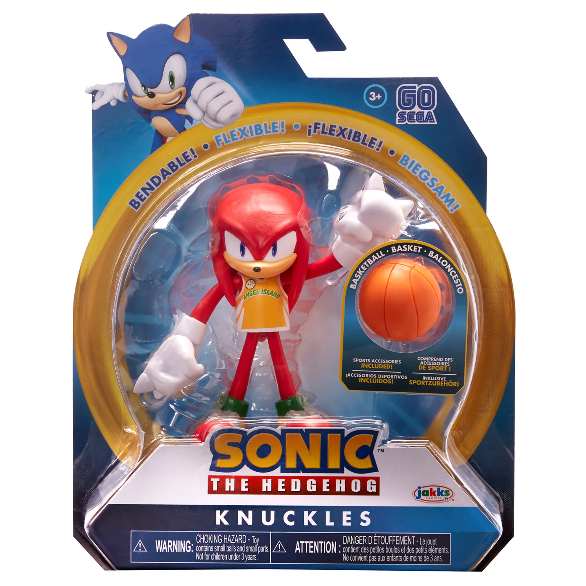 Knuckles With Basketball 4-Inch Figure
