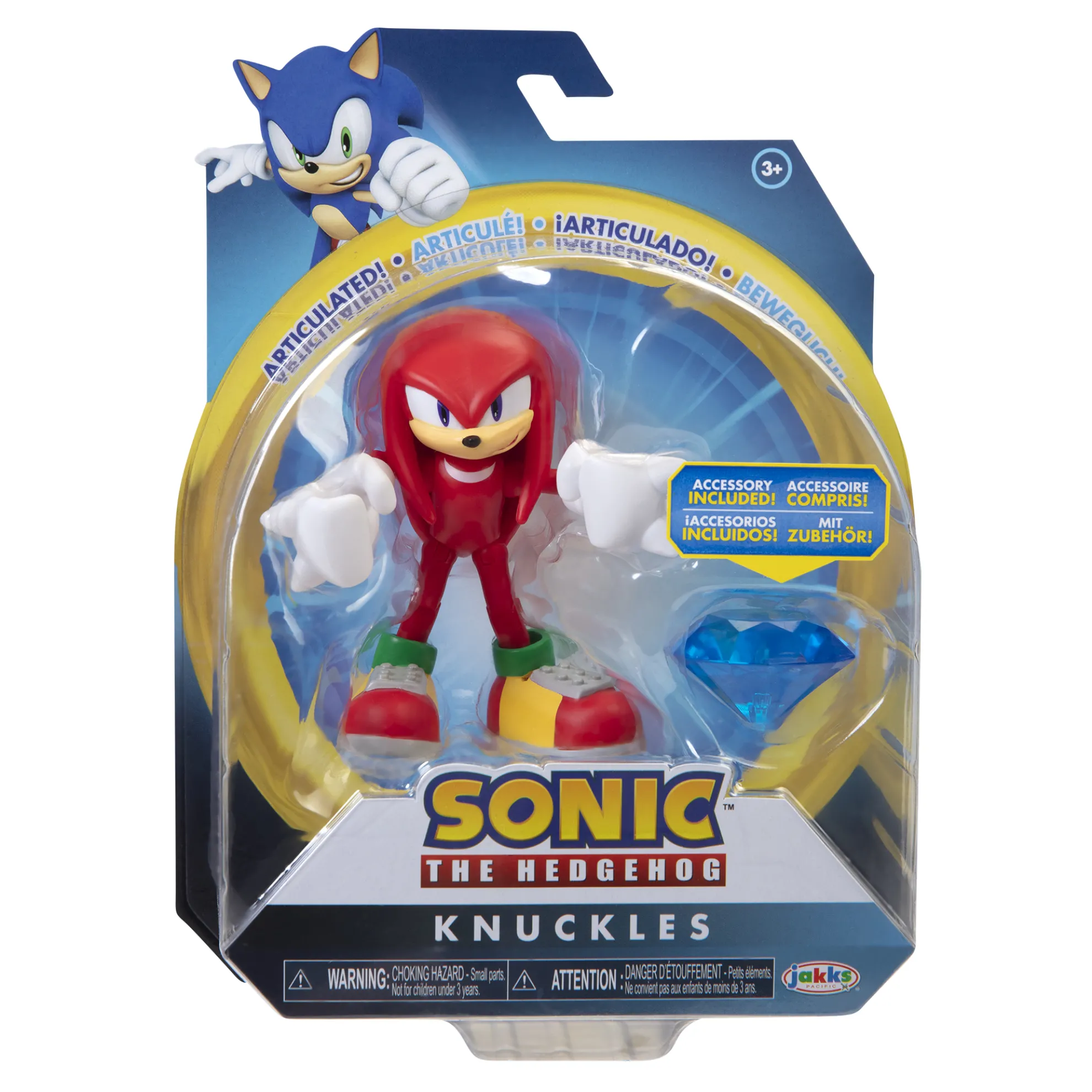 Knuckles With Chaos Emerald 4-Inch Figure