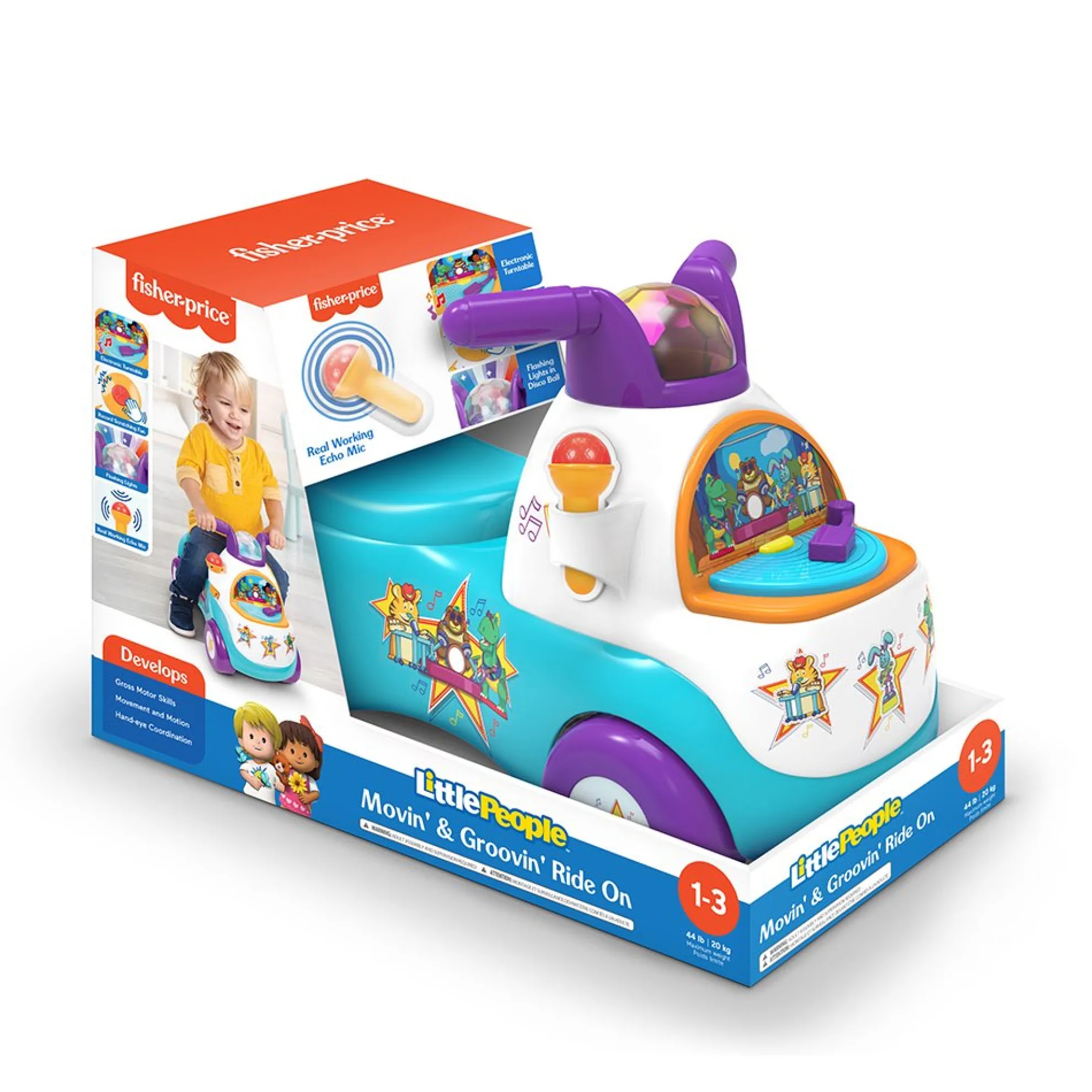 Little People Movin' & Groovin' Ride On (Blue Colorway)