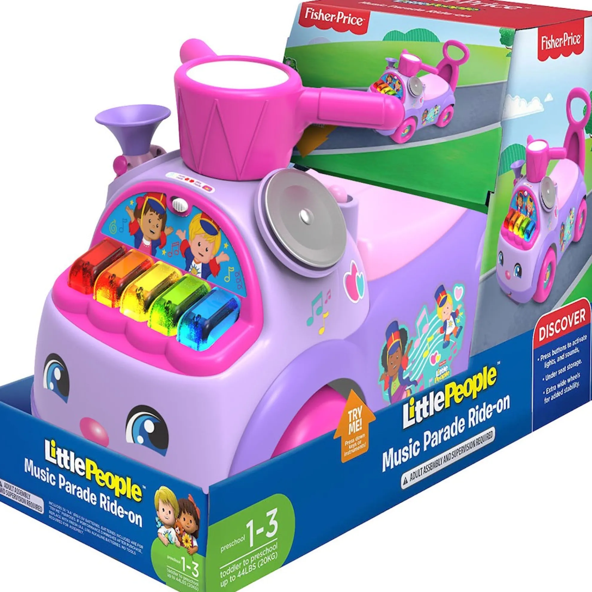 Little People Music Parade Pink Ride-On