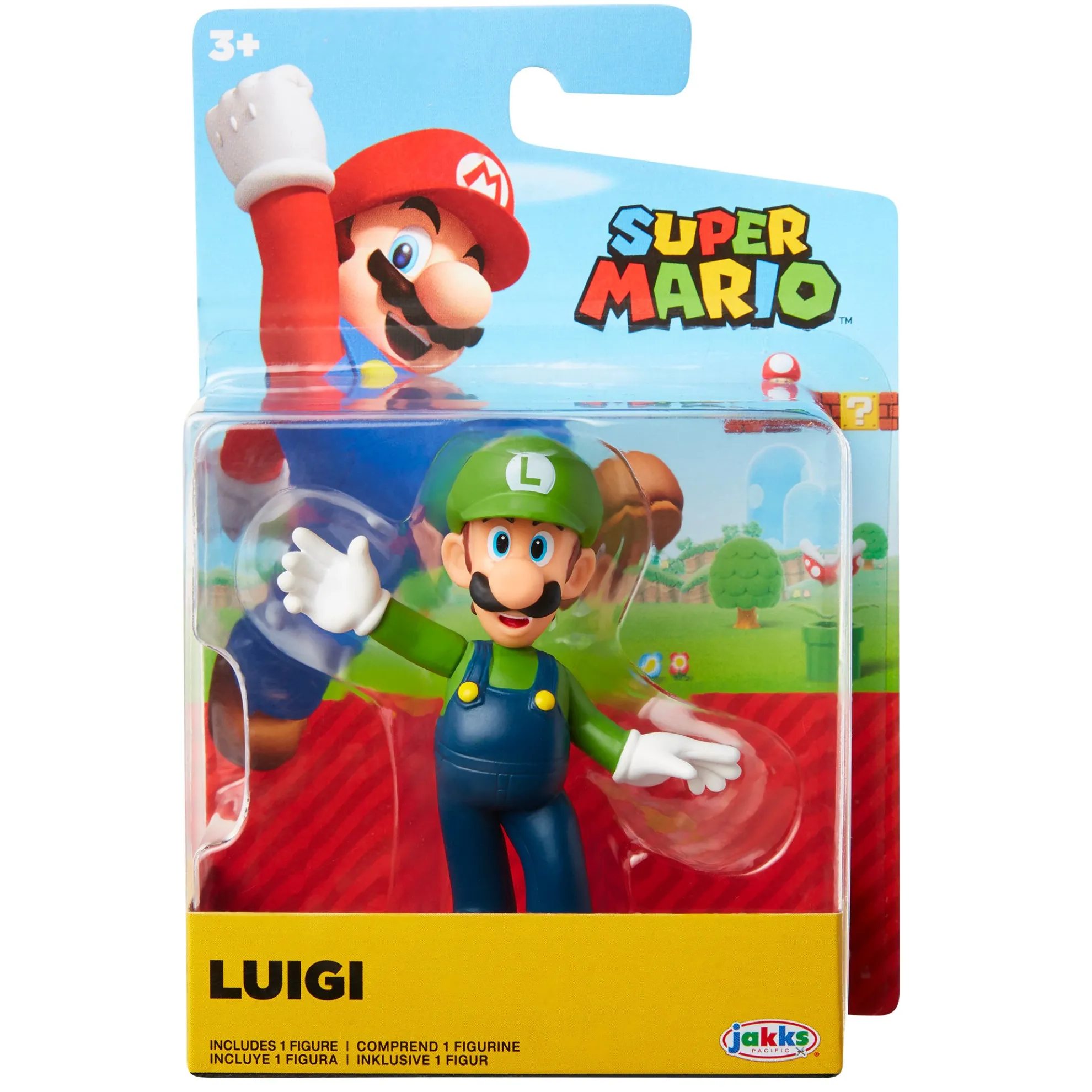 Luigi Spread Arms 2.5-Inch Articulated Figure