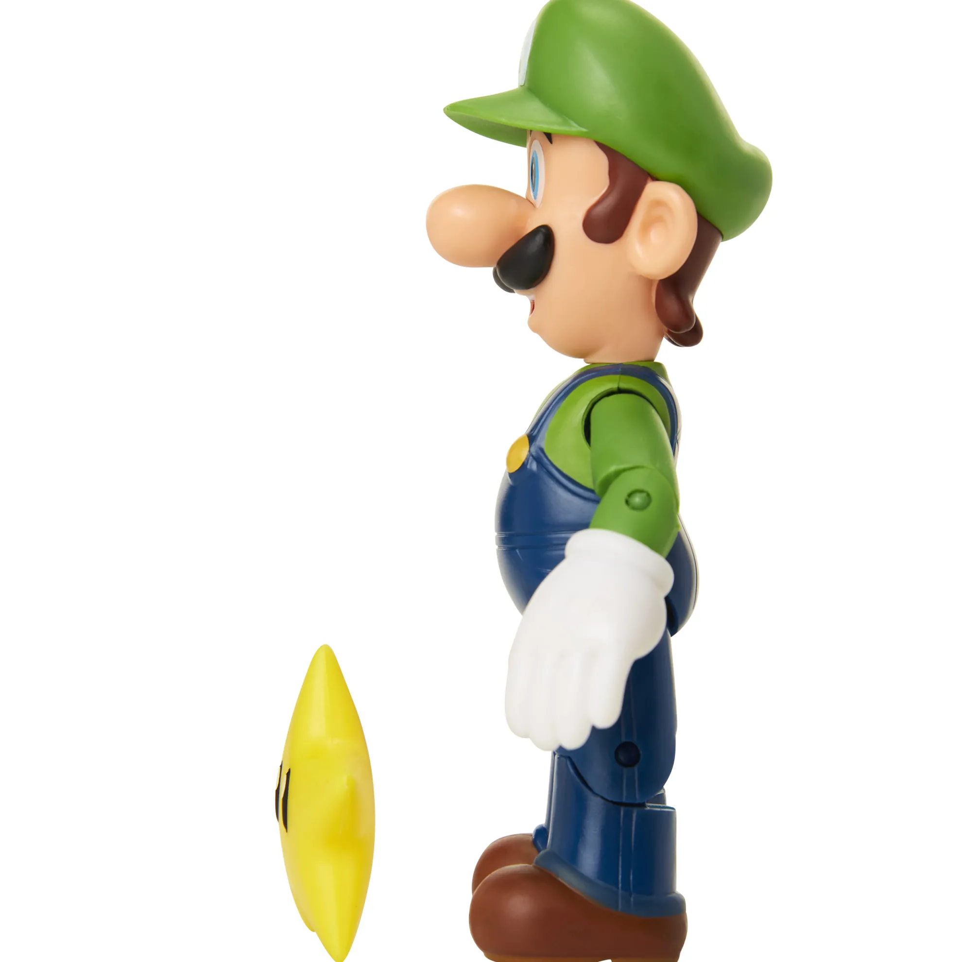 Luigi With Star 4-Inch Articulated Figure