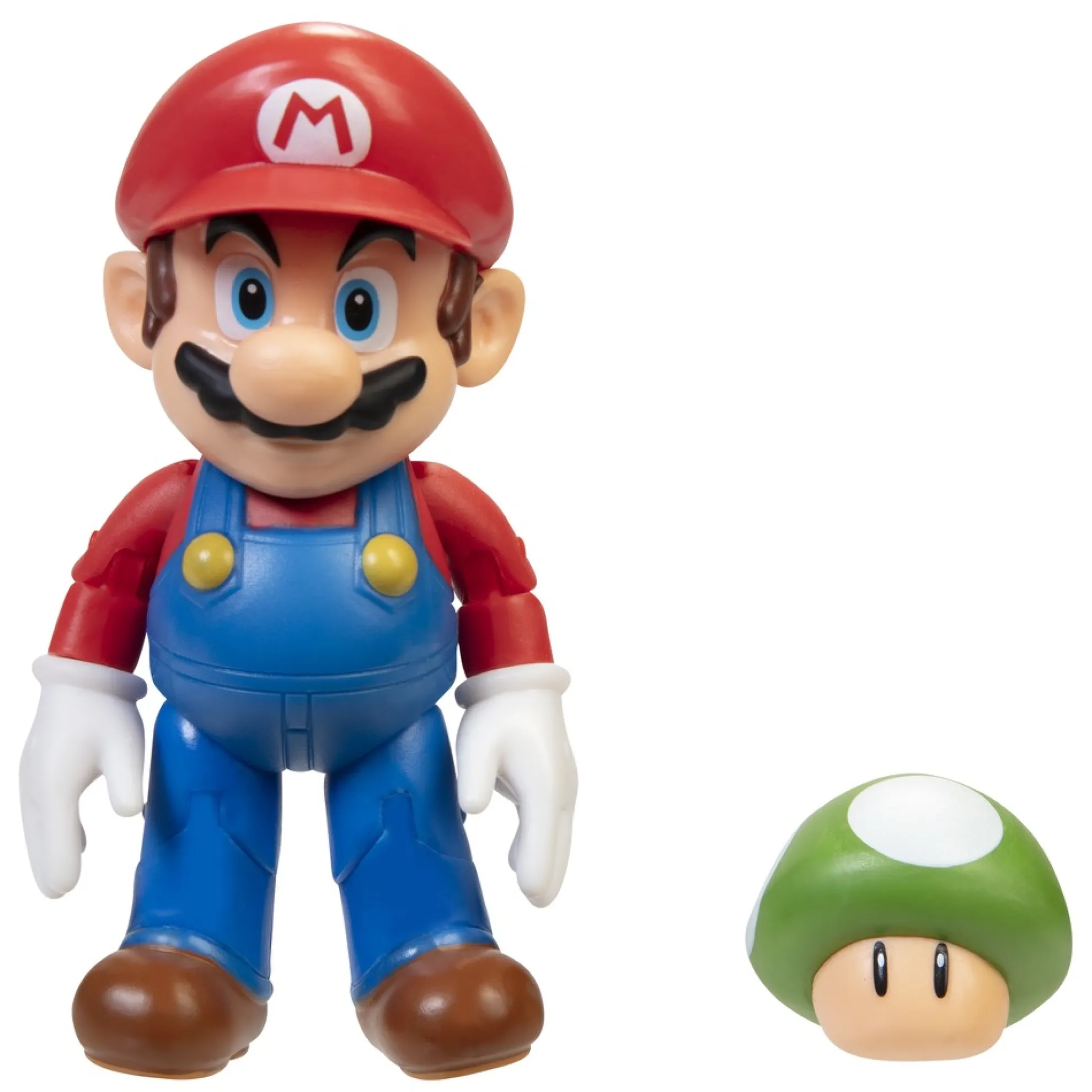 Mario 4-Inch Articulated Figure With 1-Up Mushroom