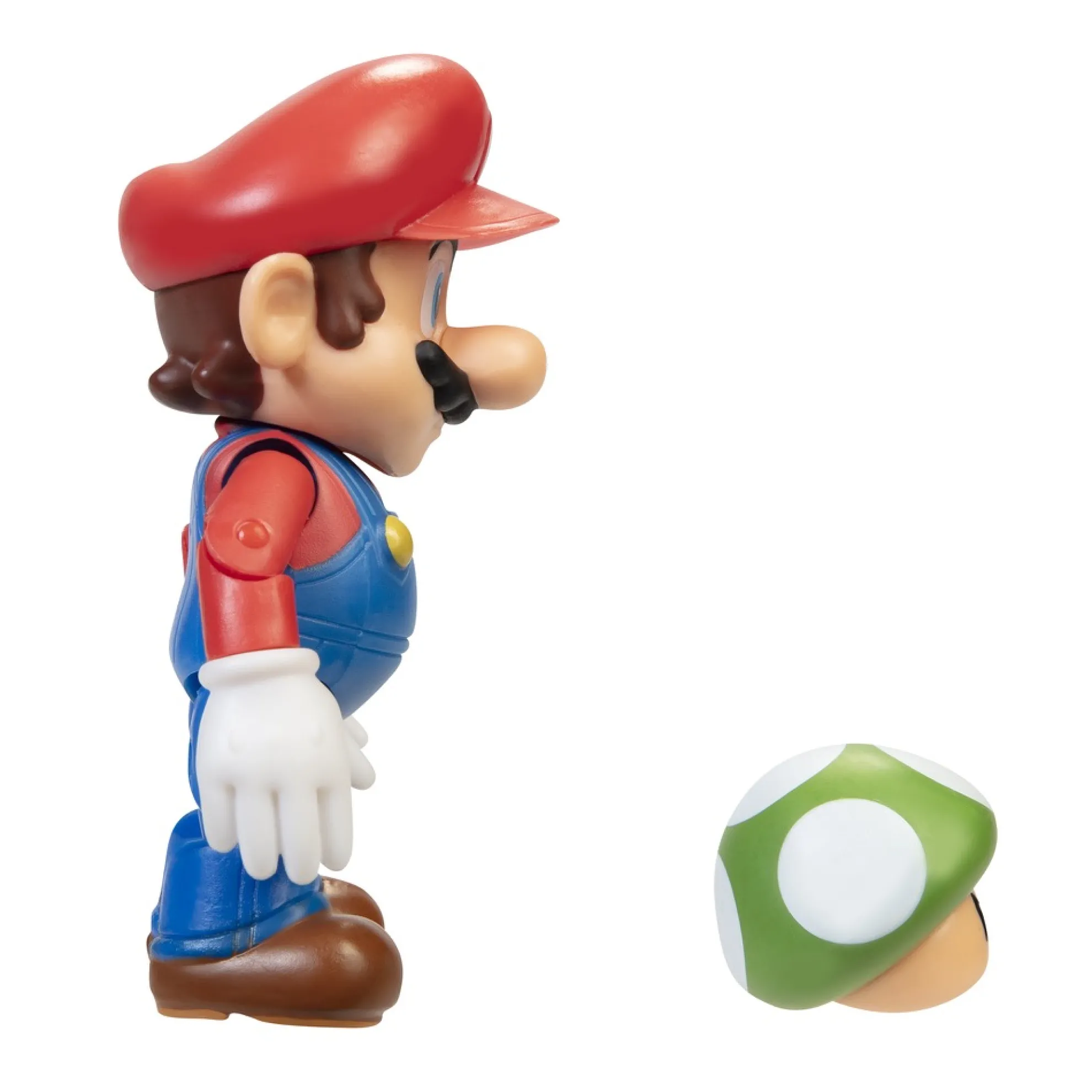 Mario 4-Inch Articulated Figure With 1-Up Mushroom