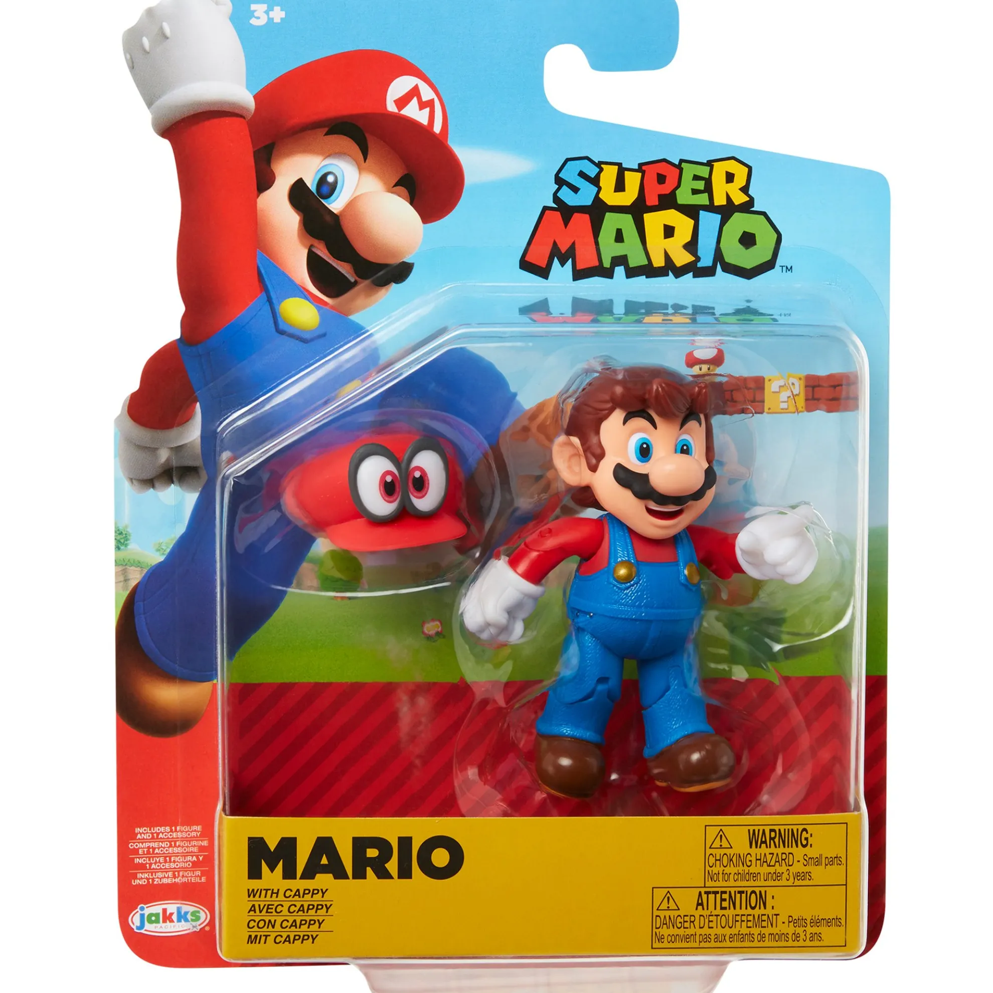 Mario With Cappy 4-Inch Articulated Figure
