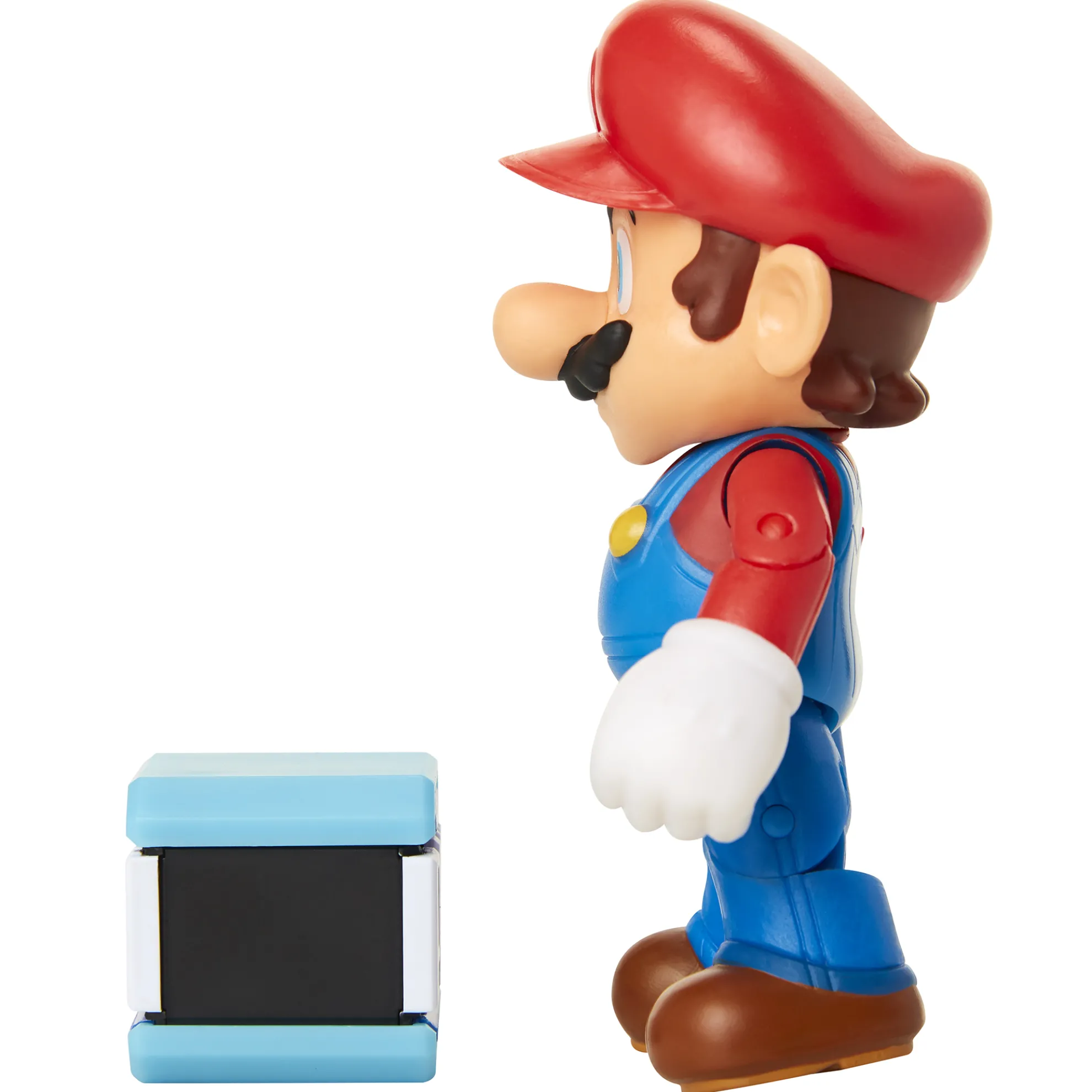 Mario With Pow Block 4-Inch Articulated Figure