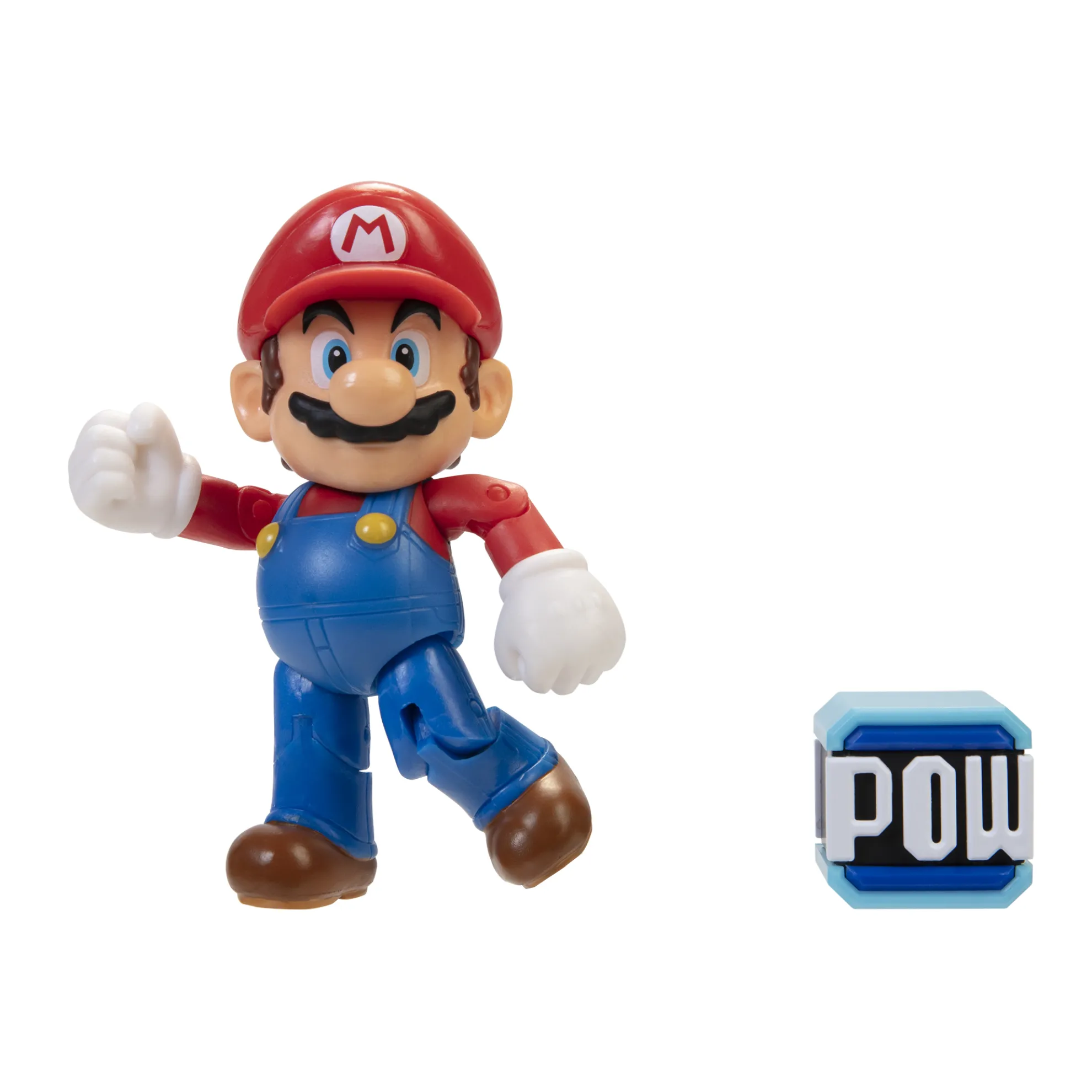 Mario With Pow 4-Inch Articulated Figure