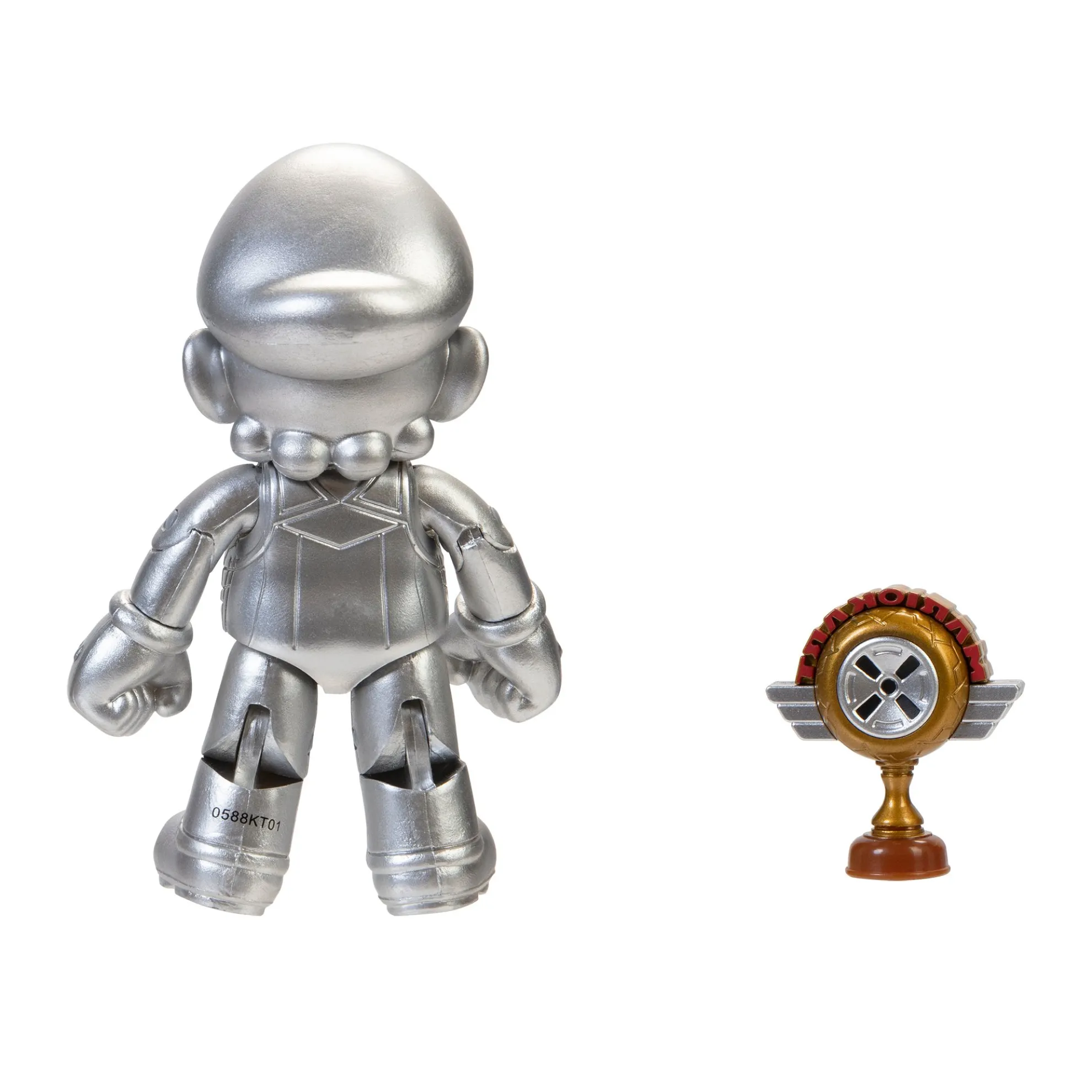 Metal Mario With Trophy 4-Inch Articulated Figure