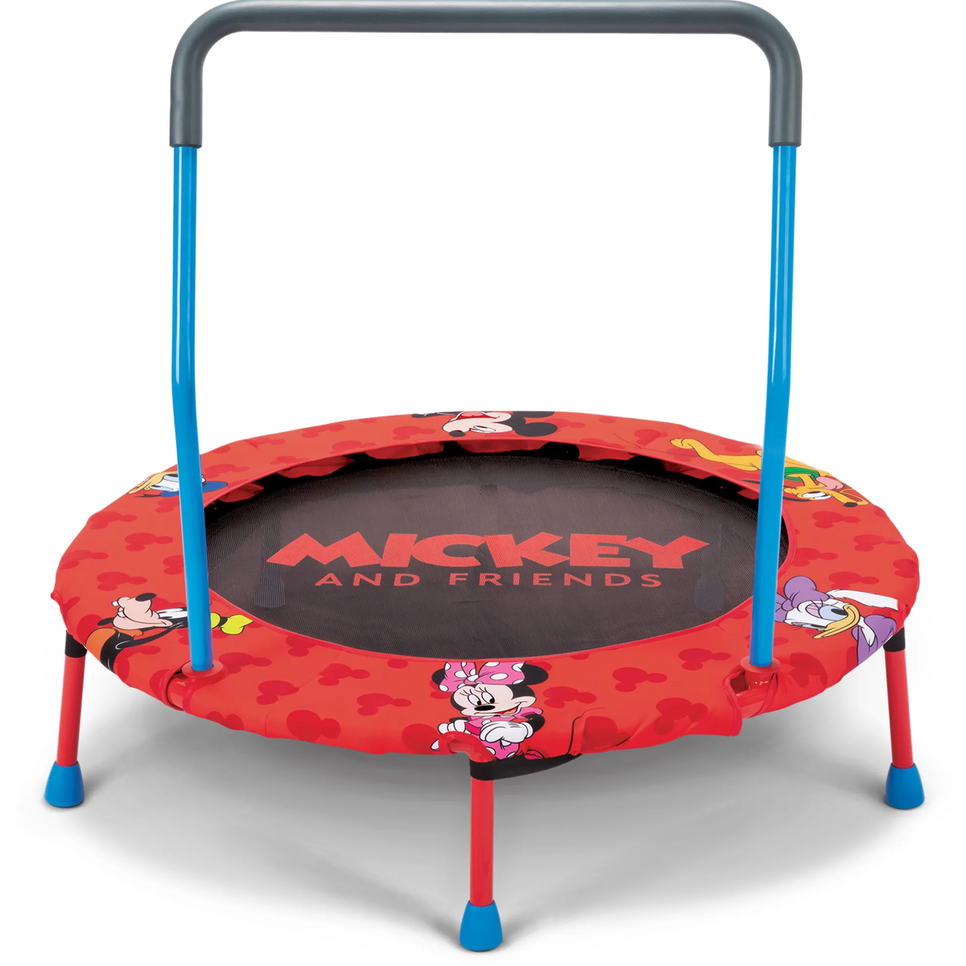 Mickey And Friends Mini Trampoline With Bar