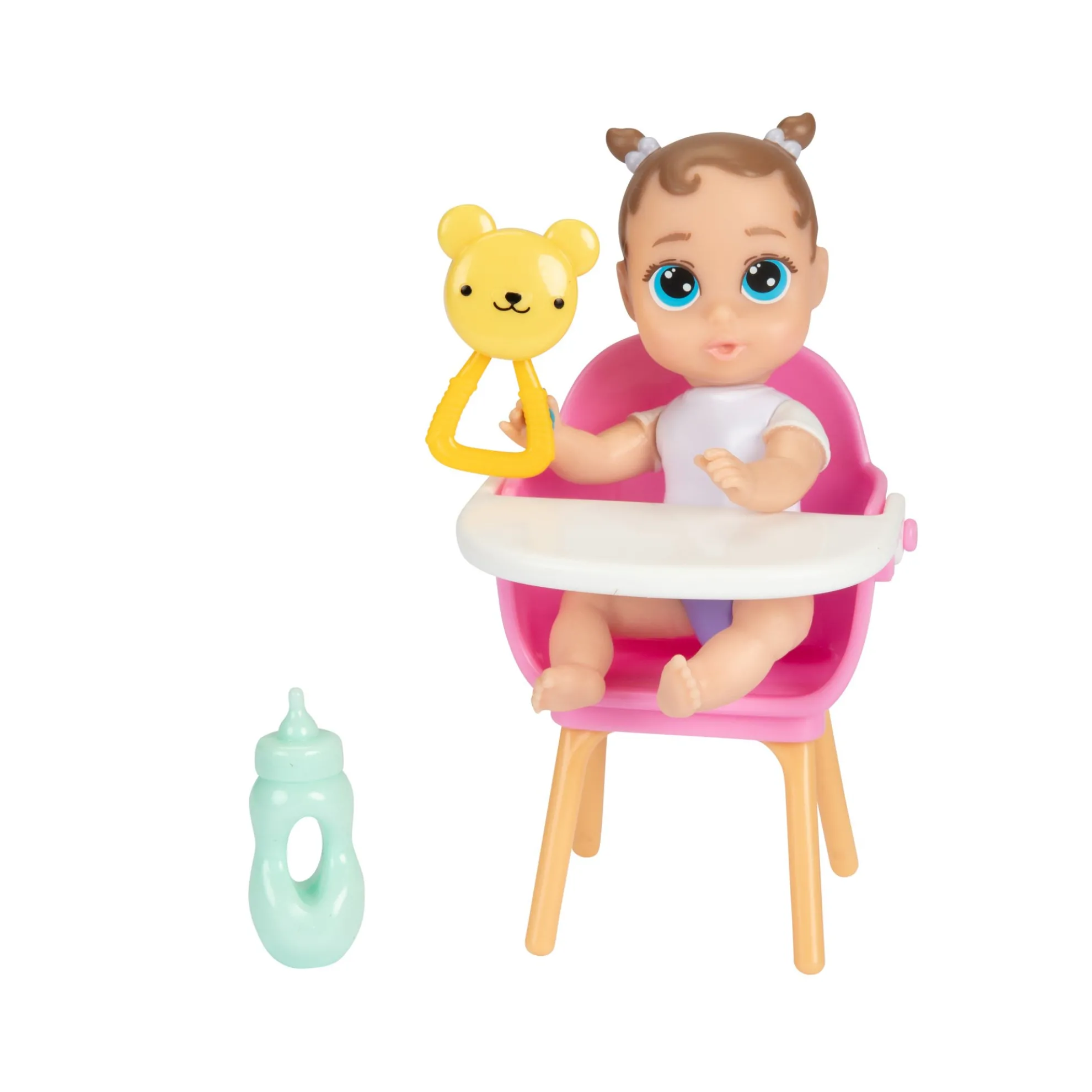 My Lil Babies 4-Inch Light Brown Pigtails Blue Eyes Doll