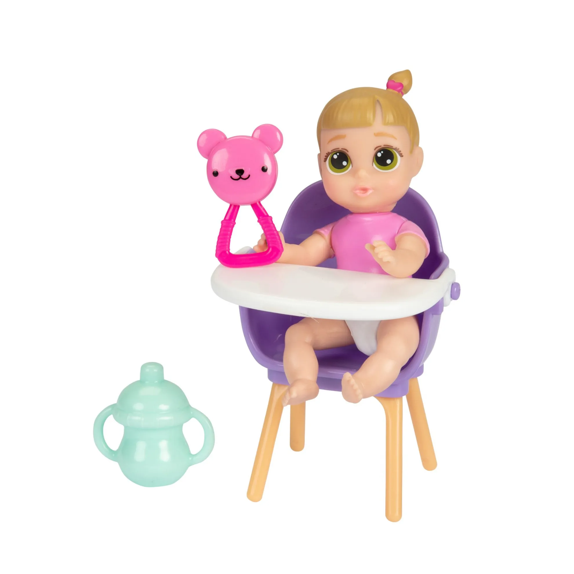 My Lil Babies 4-Inch Blonde Ponytail Green Eyes Doll